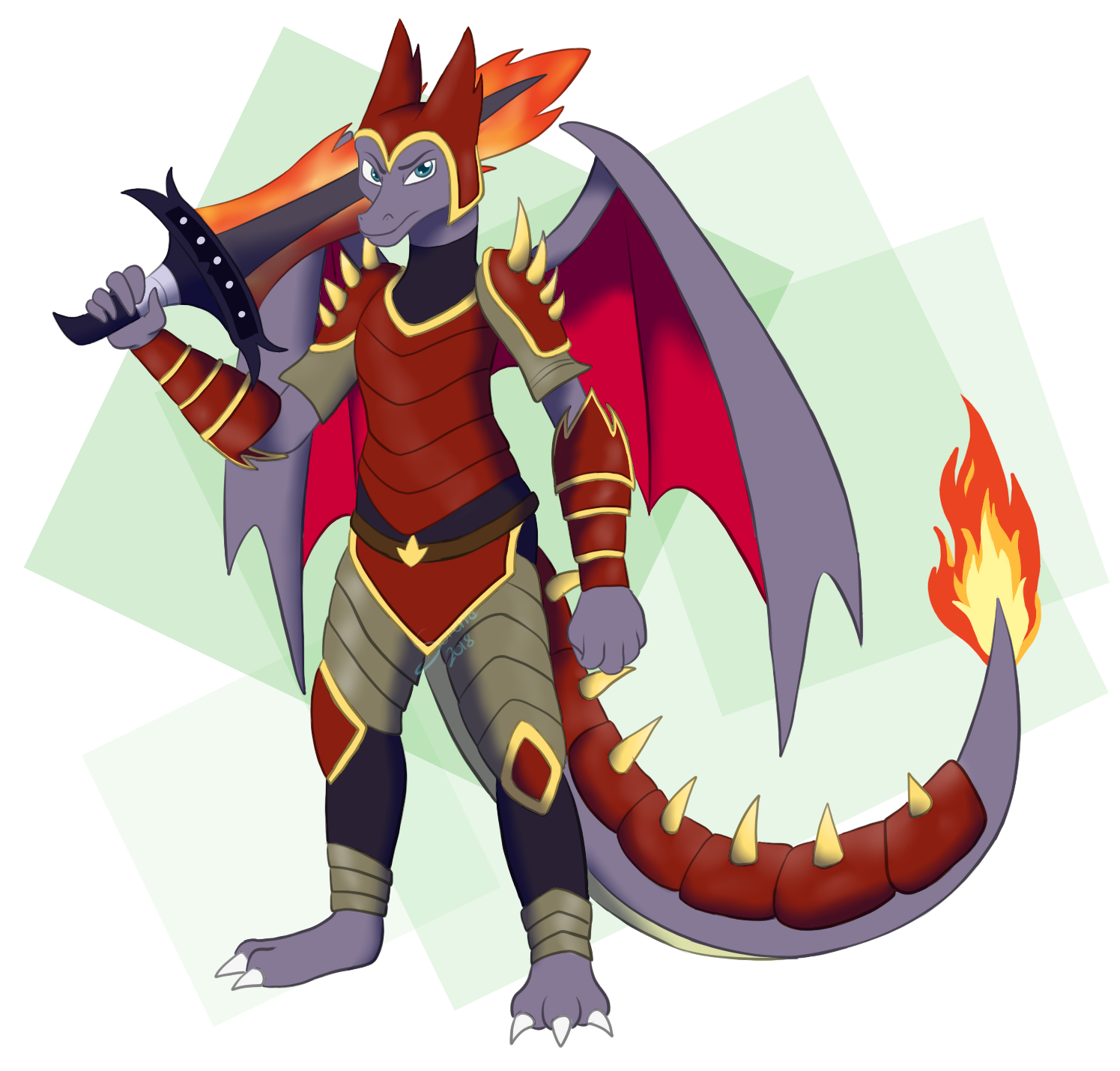 c] Dracon the Dragon Knight by SorenaTheRiolu -- Fur Affinity [dot] net
