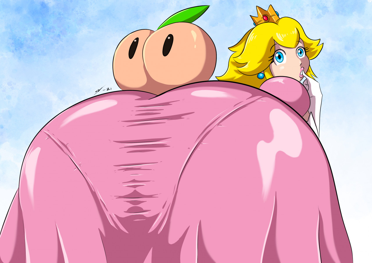 Princess peach butt
