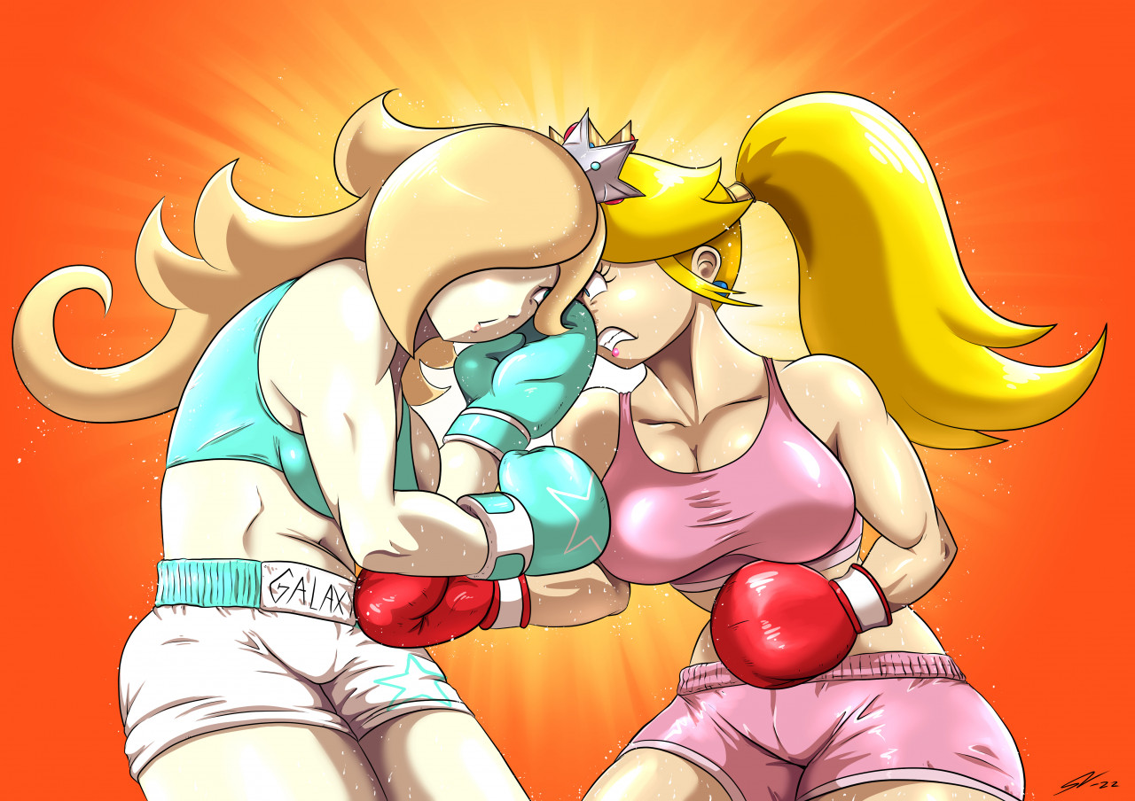 Peach VS Rosalina by SoulEaterSaku90 -- Fur Affinity [dot] net