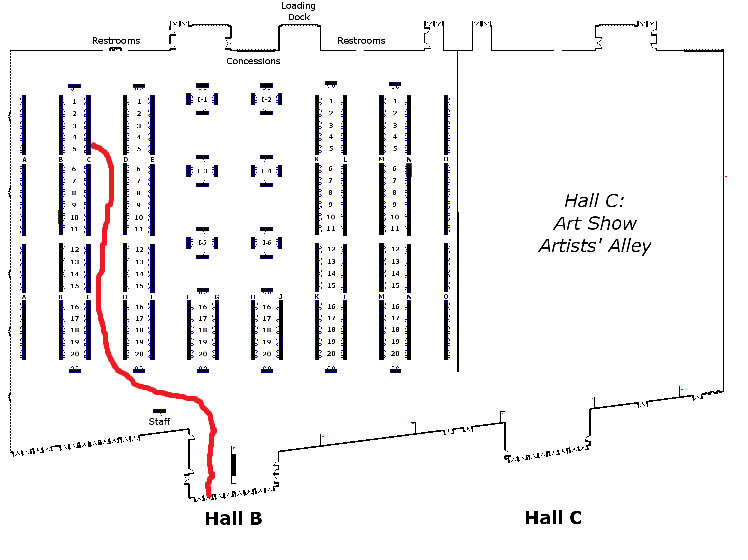 Anthrocon Table Location! by SpaceCatCreations Fur Affinity [dot] net