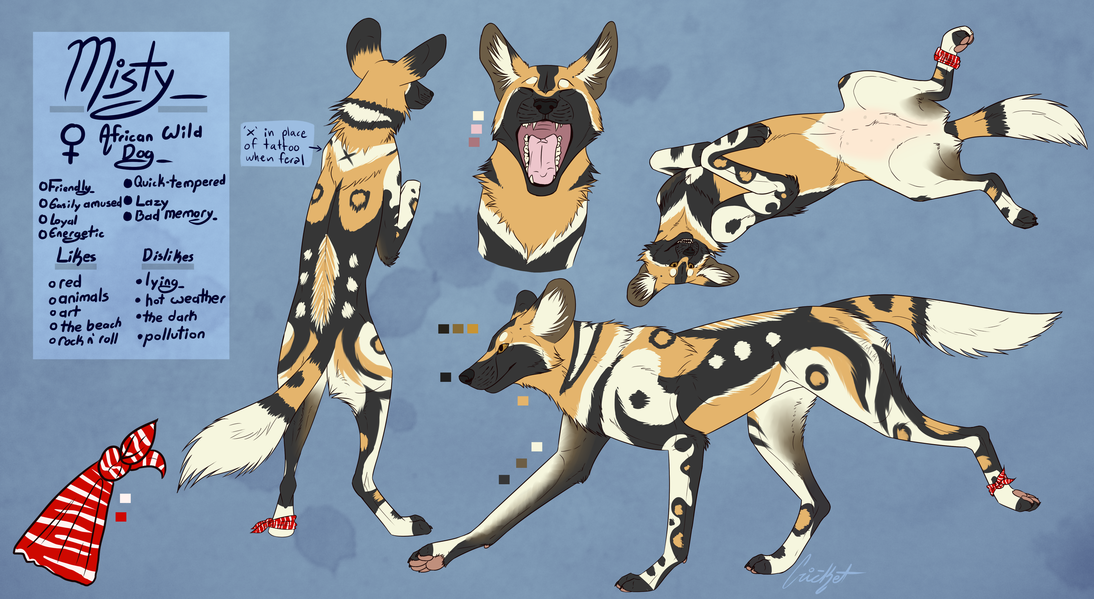 Feral Misty Ref! Done by xxowlflightxx by SpaceKitten -- Fur Affinity [dot]  net