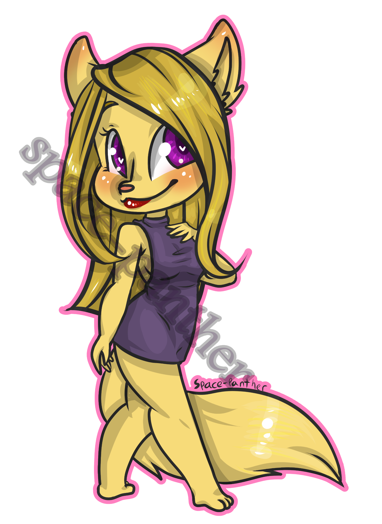 Blonde Cutie Base Adopt [closed] By Spacepanther Fur Affinity [dot] Net