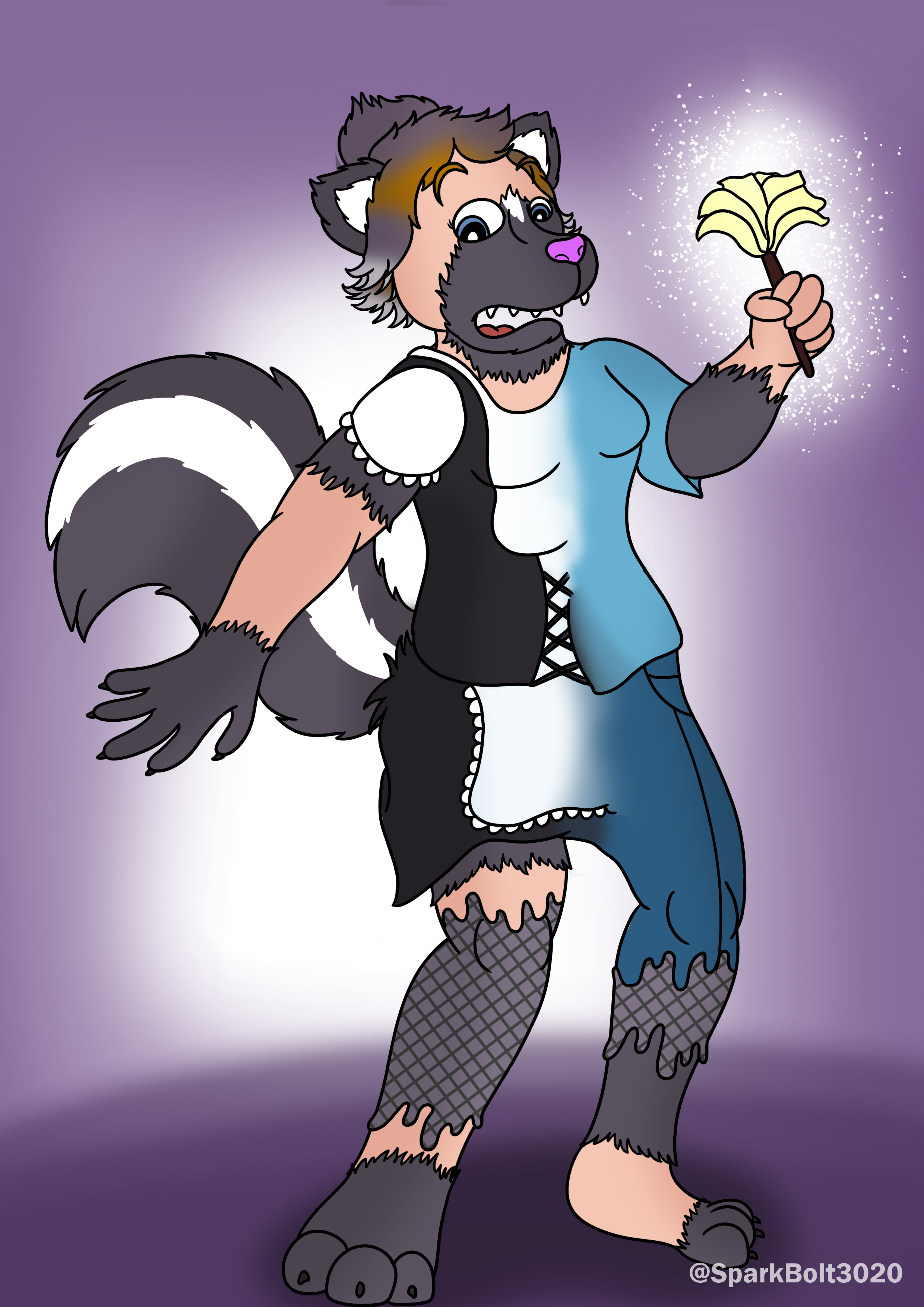 A New Maid - Anthro Skunk Maid TF TG Page 1/2. 