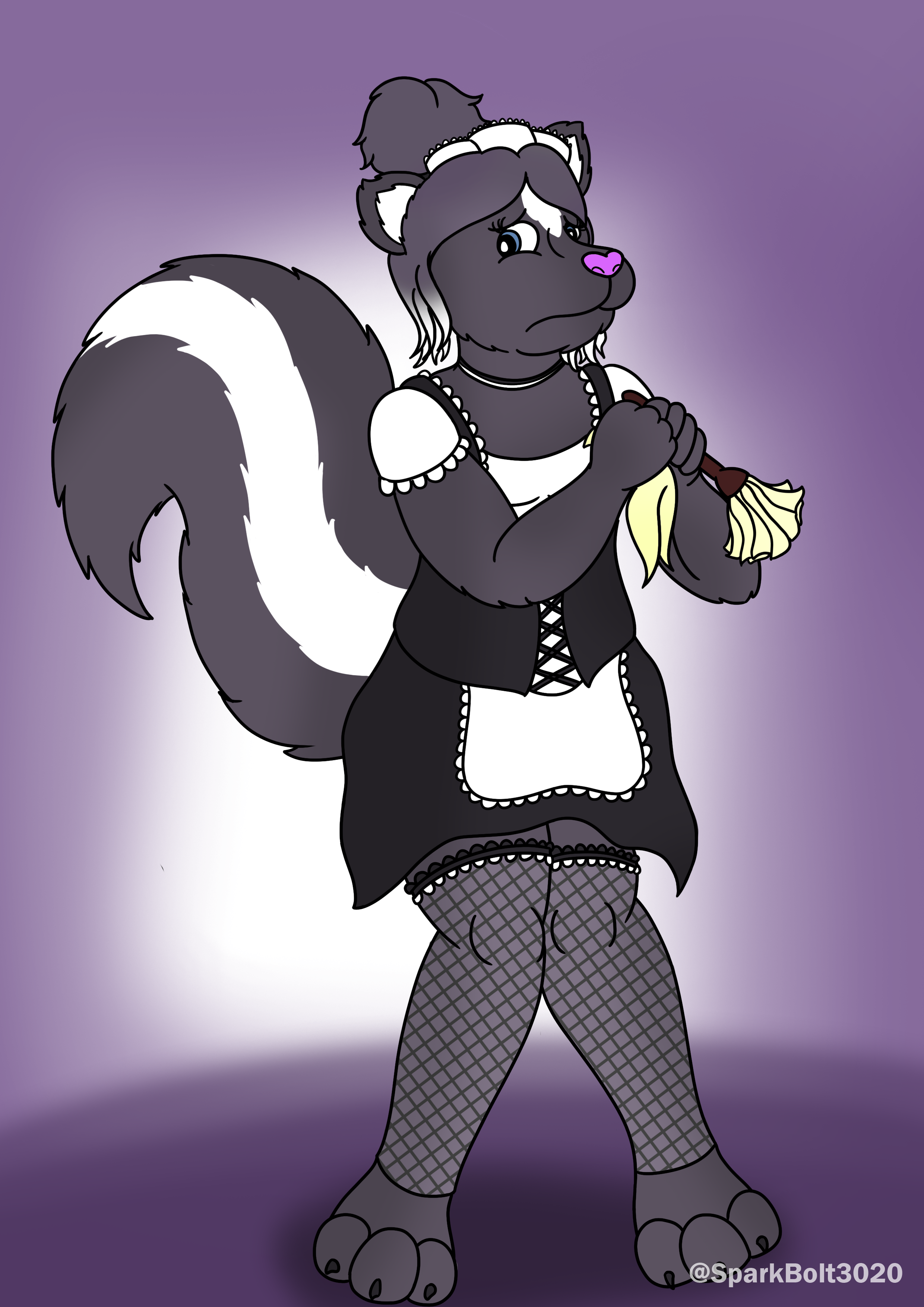 A New Maid - Anthro Skunk Maid TF TG Page 2/2. 