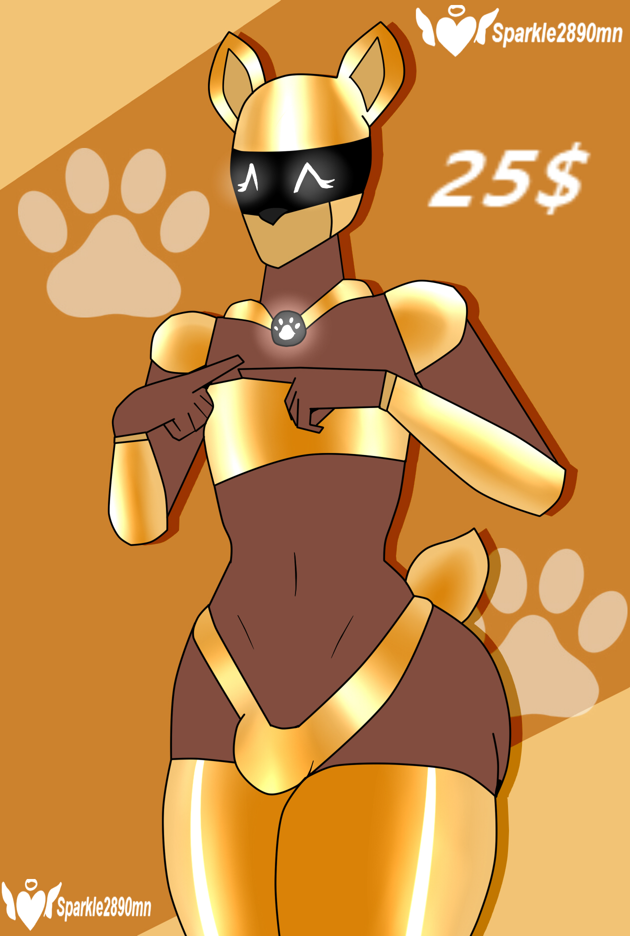 Mecha Femboy Doggy - ADOPT OPEN! - AB 25$ (OPEN) by Sparkle289m -- Fur  Affinity [dot] net