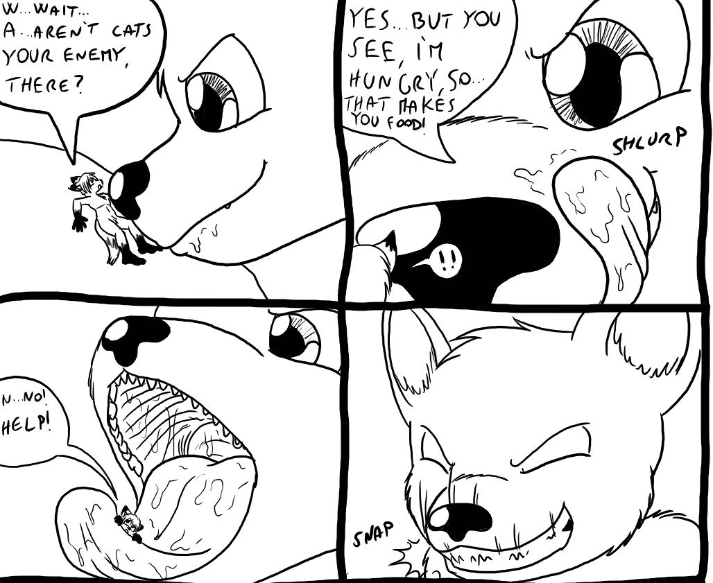 Bolt is hungry 1 by Sparky_the_chu -- Fur Affinity [dot] net