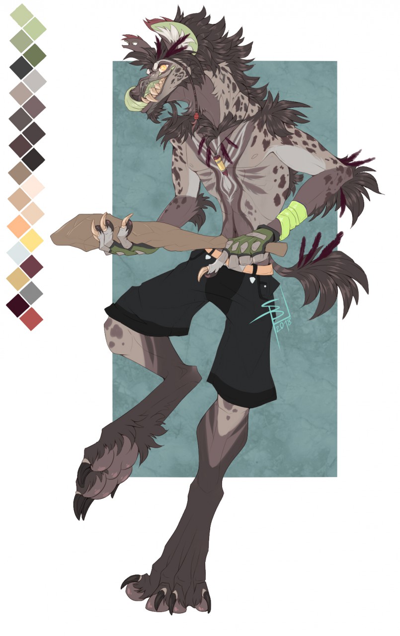 Anthro hyena