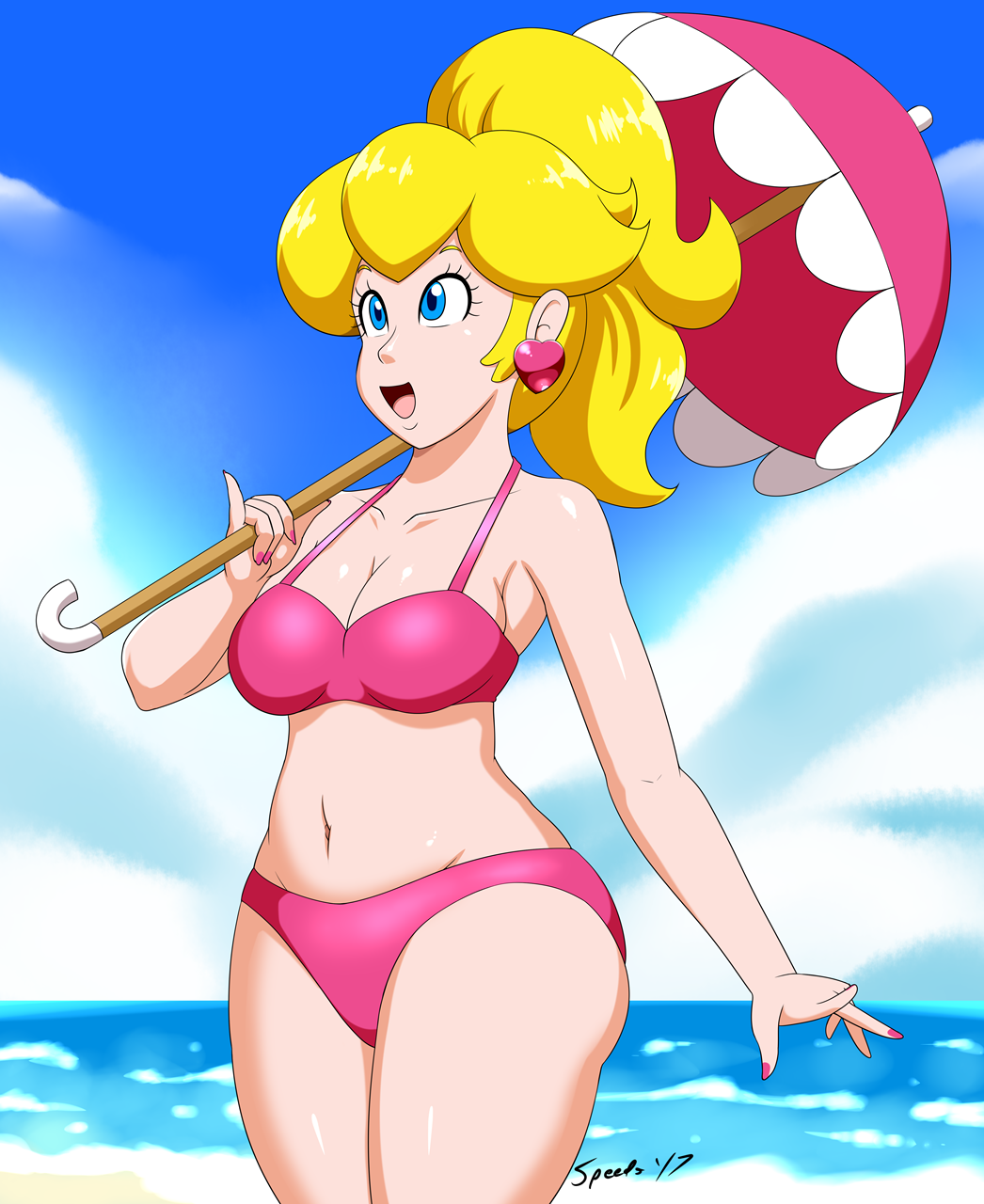 Princess peach in a bikini