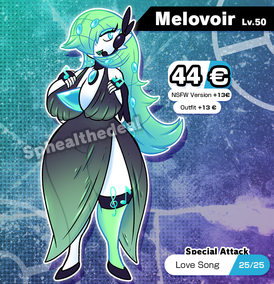 OPEN AUCTION] Adoptable Gardevoir X Meloetta fusion by Koitshi -- Fur  Affinity [dot] net