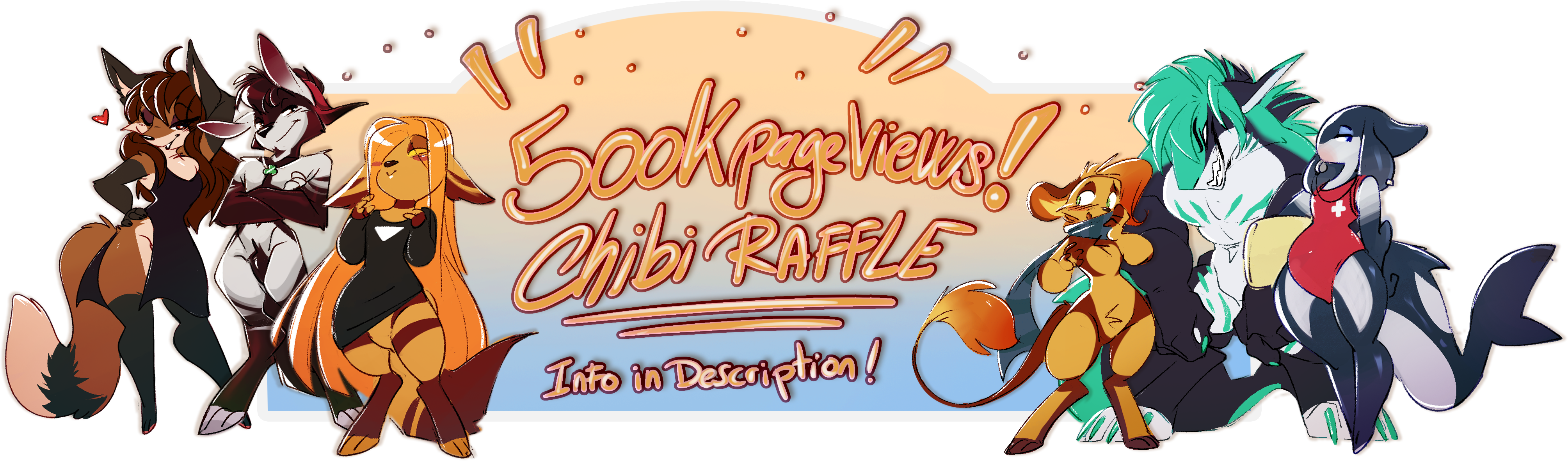 500k Page Views?! Chibi Raffle IS CLOSED! by Spirale -- Fur Affinity [dot]  net