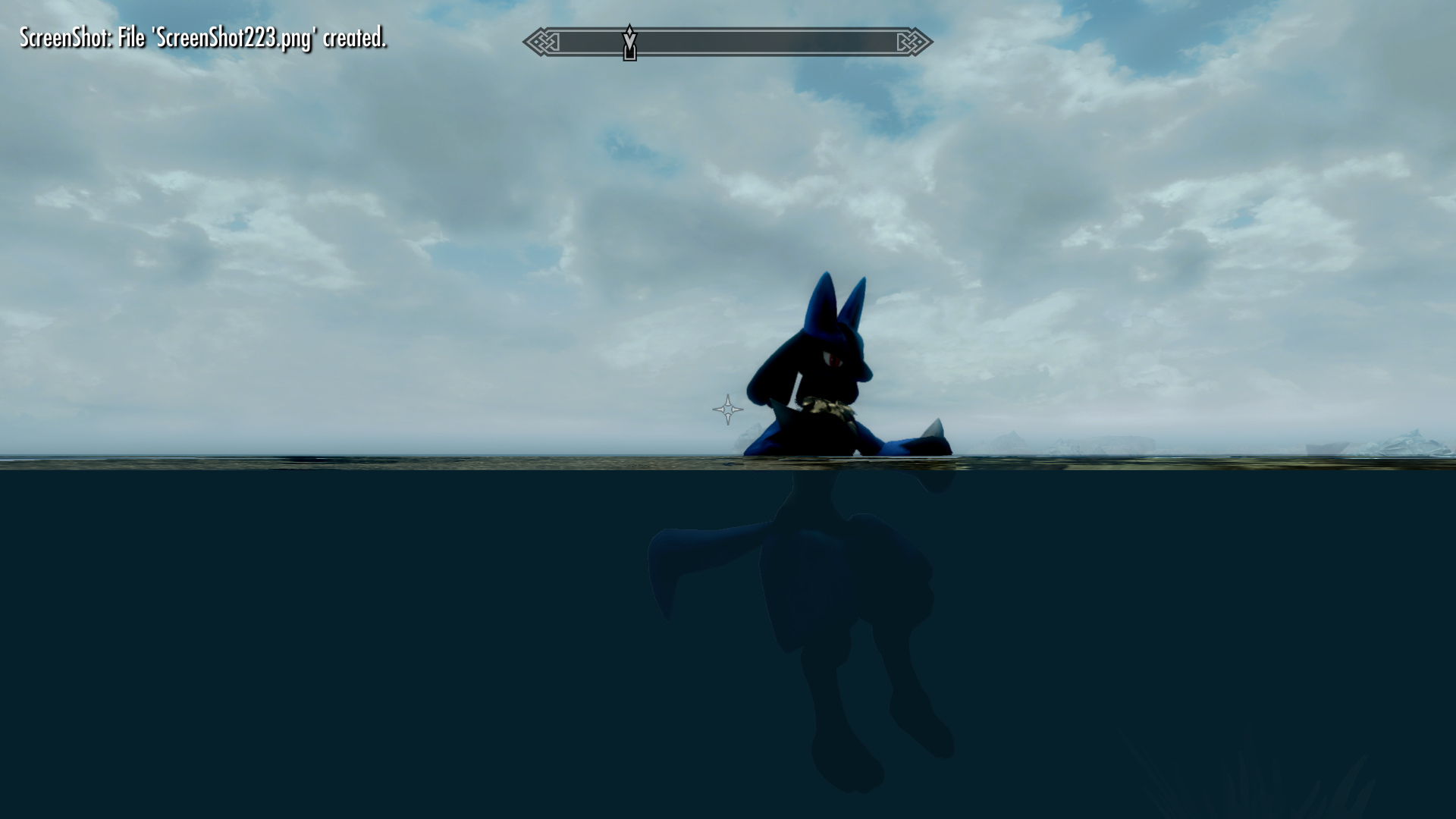 Artsy Photograph Of Lucario While He Is Swimming by SpirituallyConstipated  -- Fur Affinity [dot] net