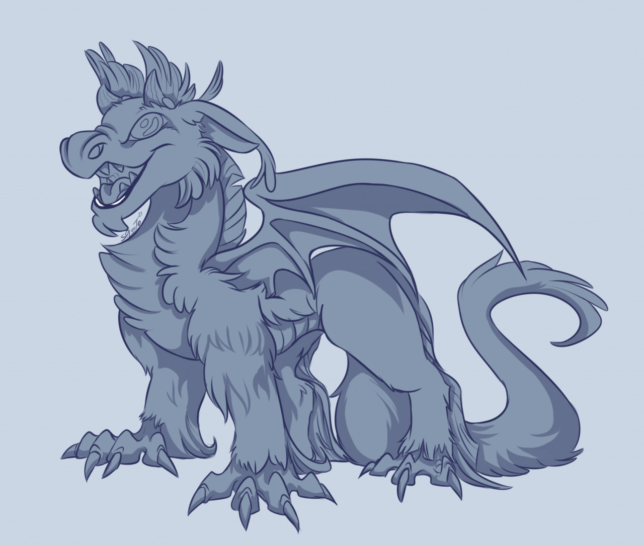 Sketch dragon by Bazted -- Fur Affinity [dot] net