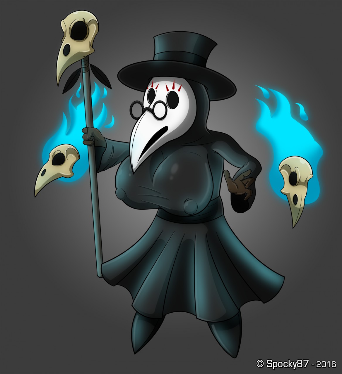 Busty Plague Doctor by Spocky87 -- Fur Affinity [dot] net