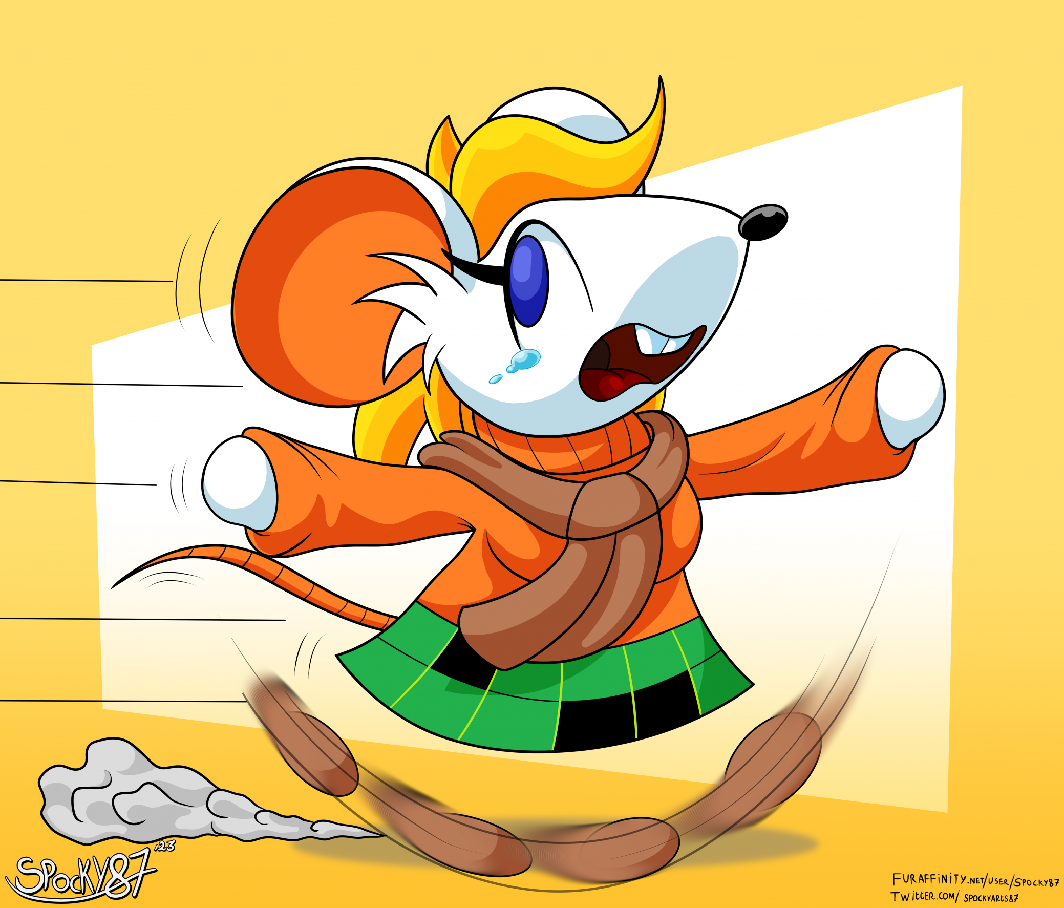 Drawing - Mokey the MOUSE and Sunky the Game Chara by Abbysek on DeviantArt