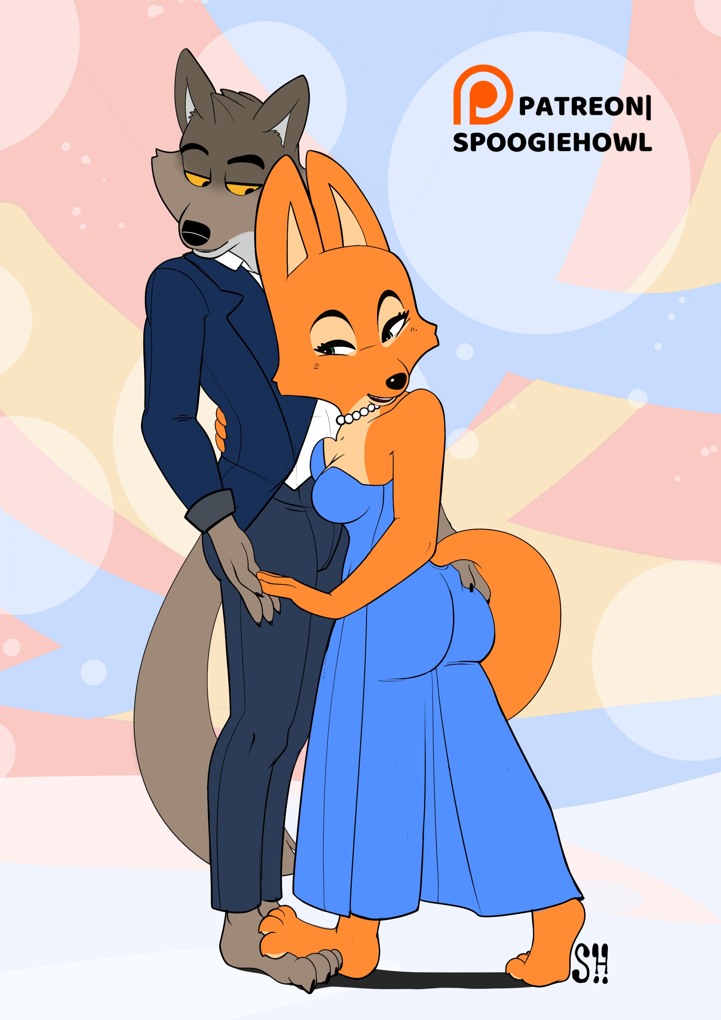 Diane and Mr Wolf Embrace On the Dance Floor by Spoogiehowl -- Fur Affinity  [dot] net