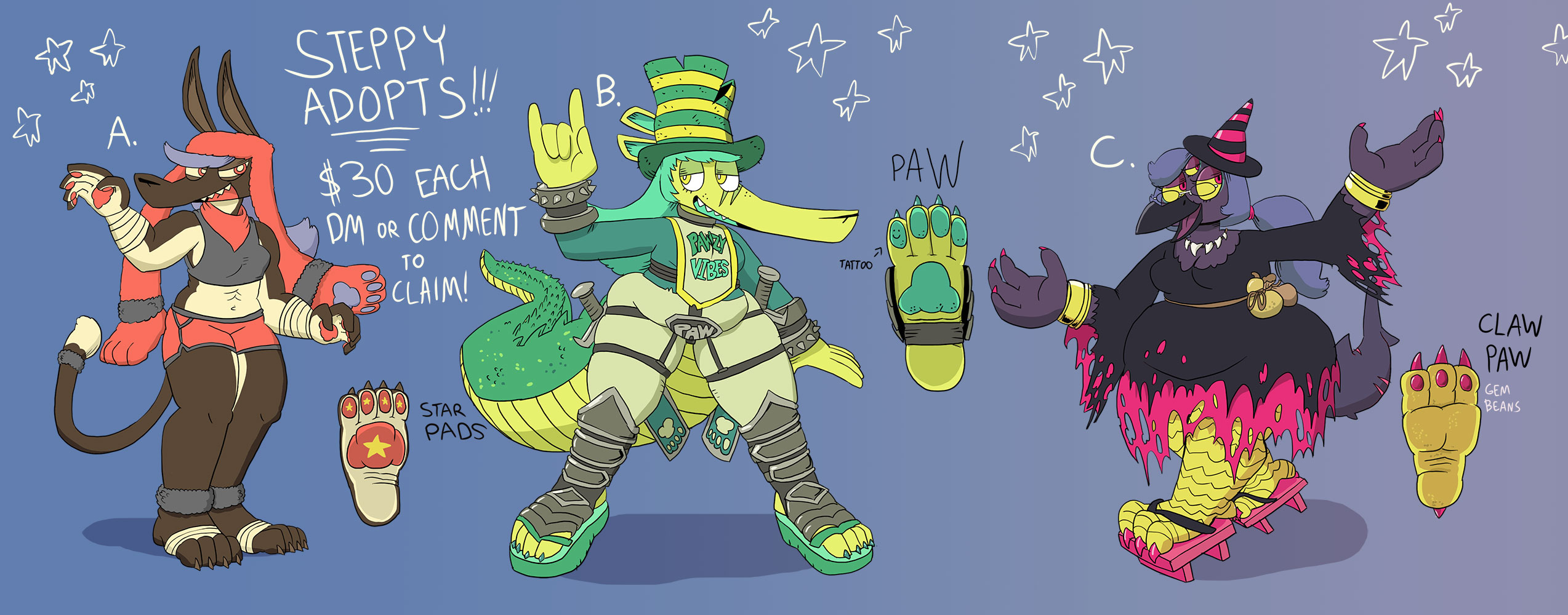 Steppy Adopts! (All Claimed!)