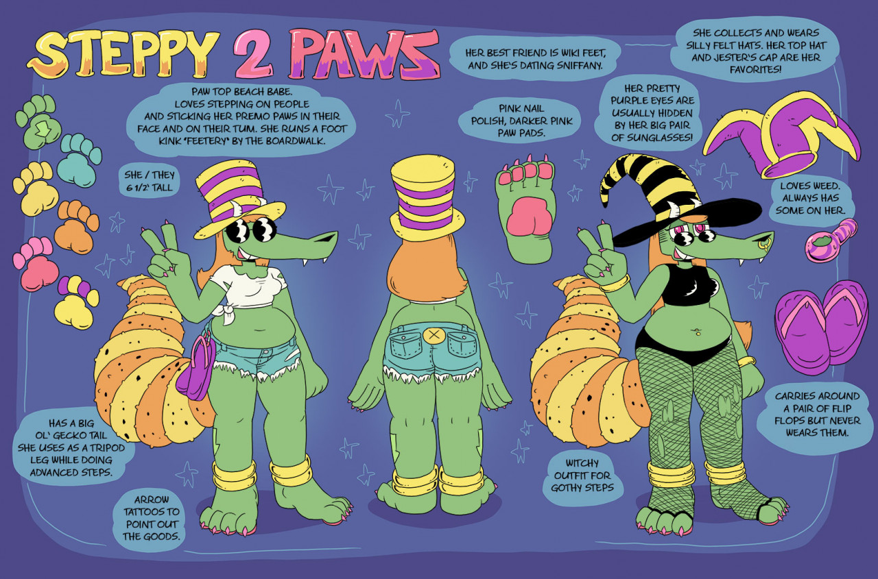 Steppy 2 Pawz ref sheet