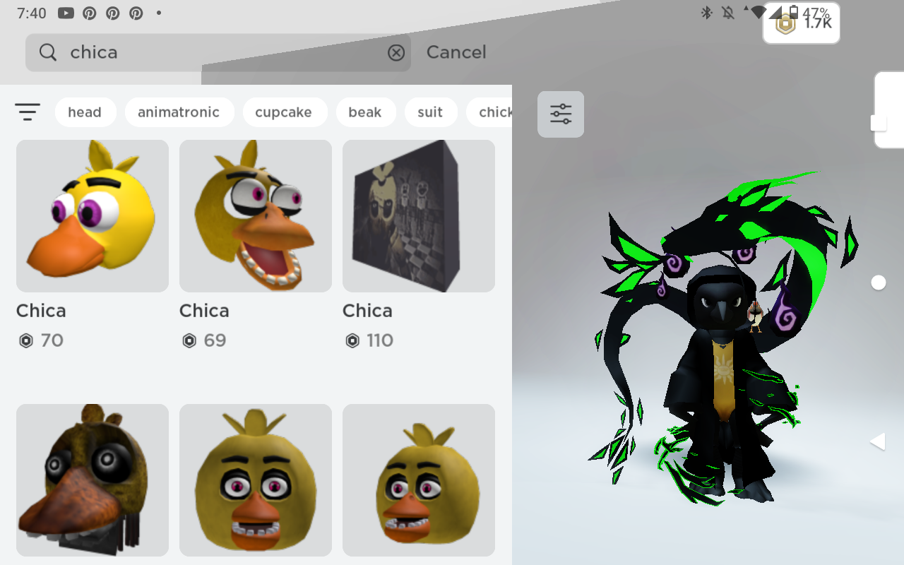 Roblox Chica Heads by Sporraky- -- Fur Affinity [dot] net