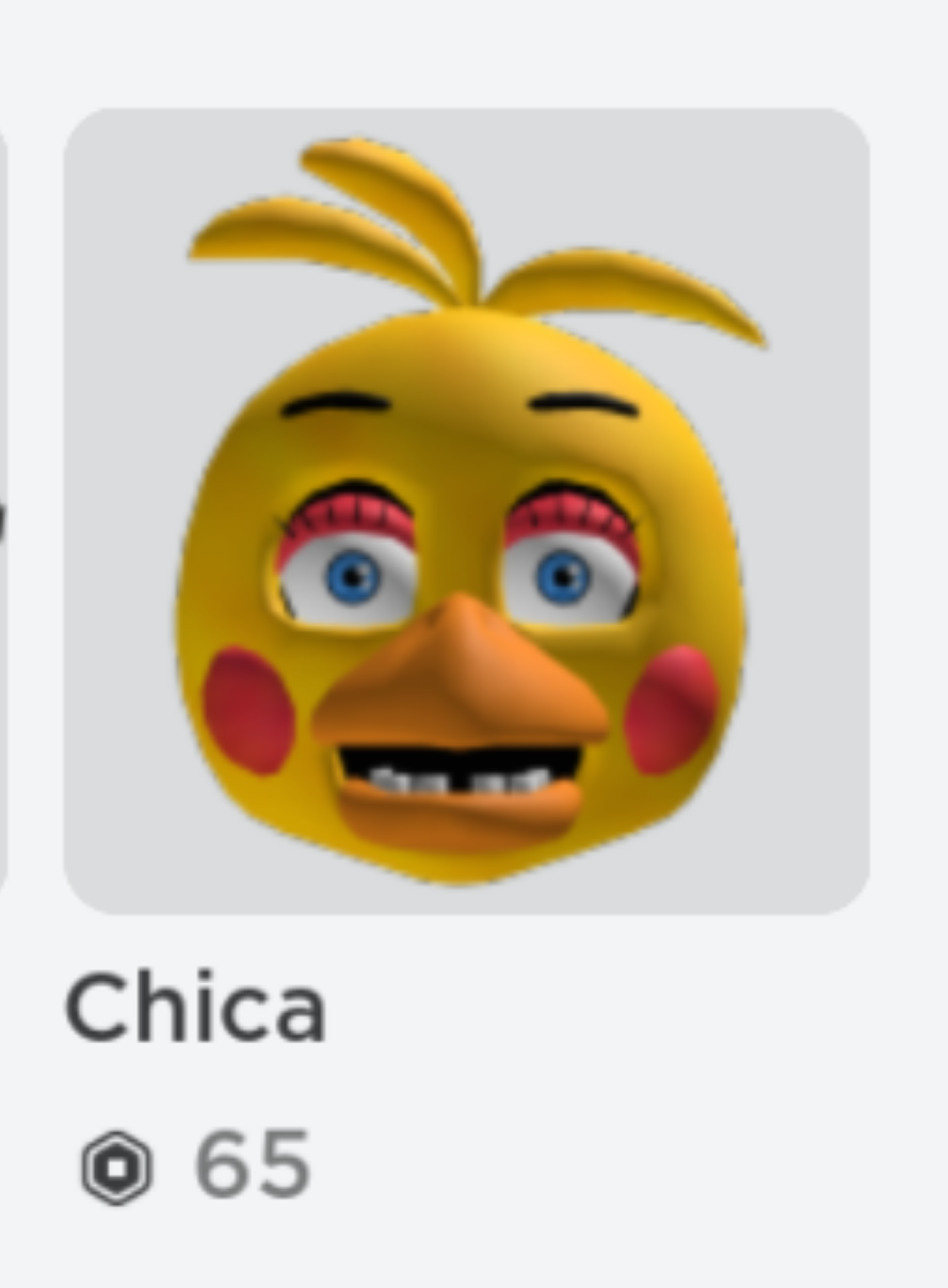 Roblox Toy Chica Head by Sporraky- -- Fur Affinity [dot] net