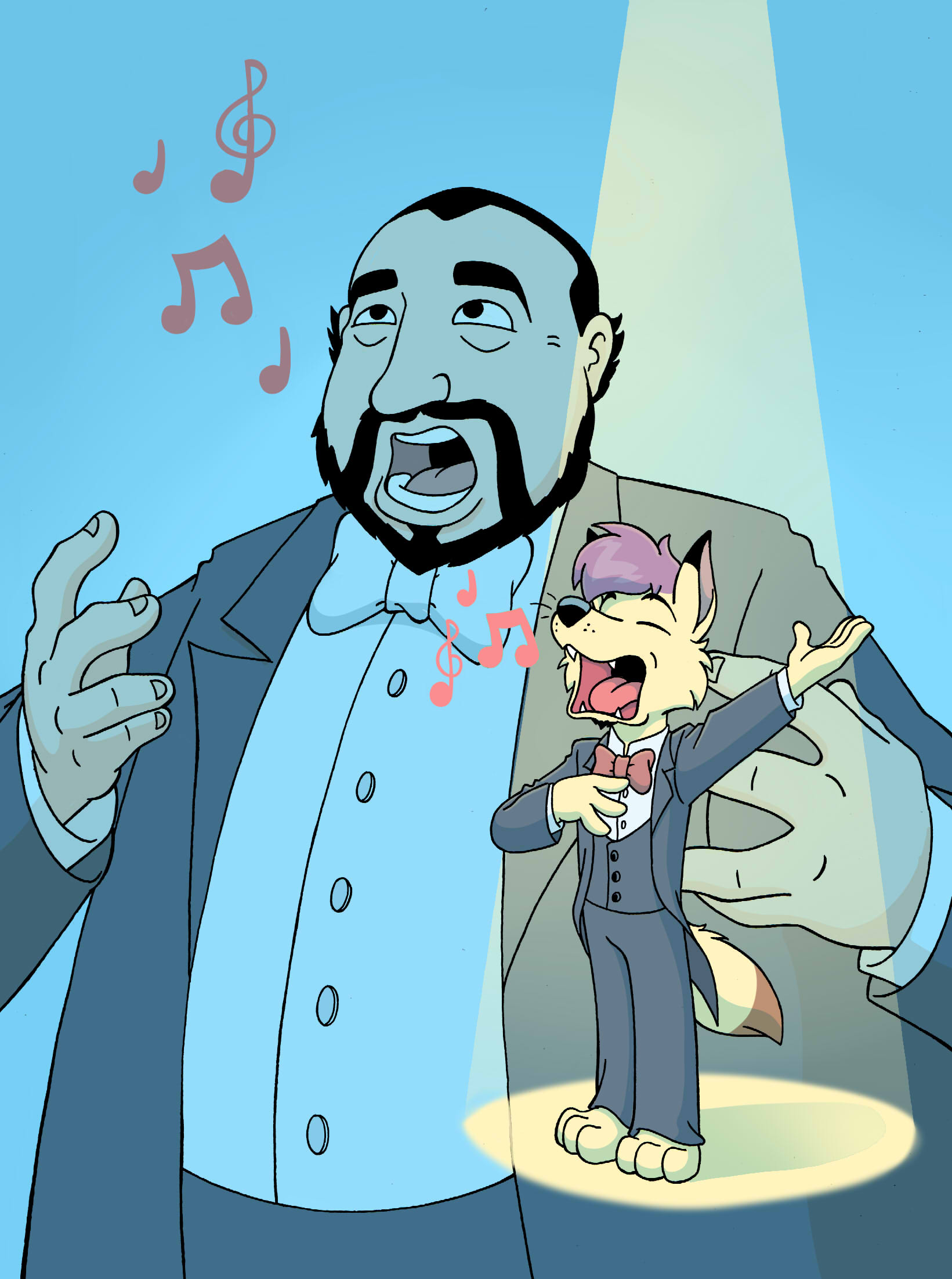 foxbert and pavarotti by sprucehammer -- Fur Affinity [dot] net