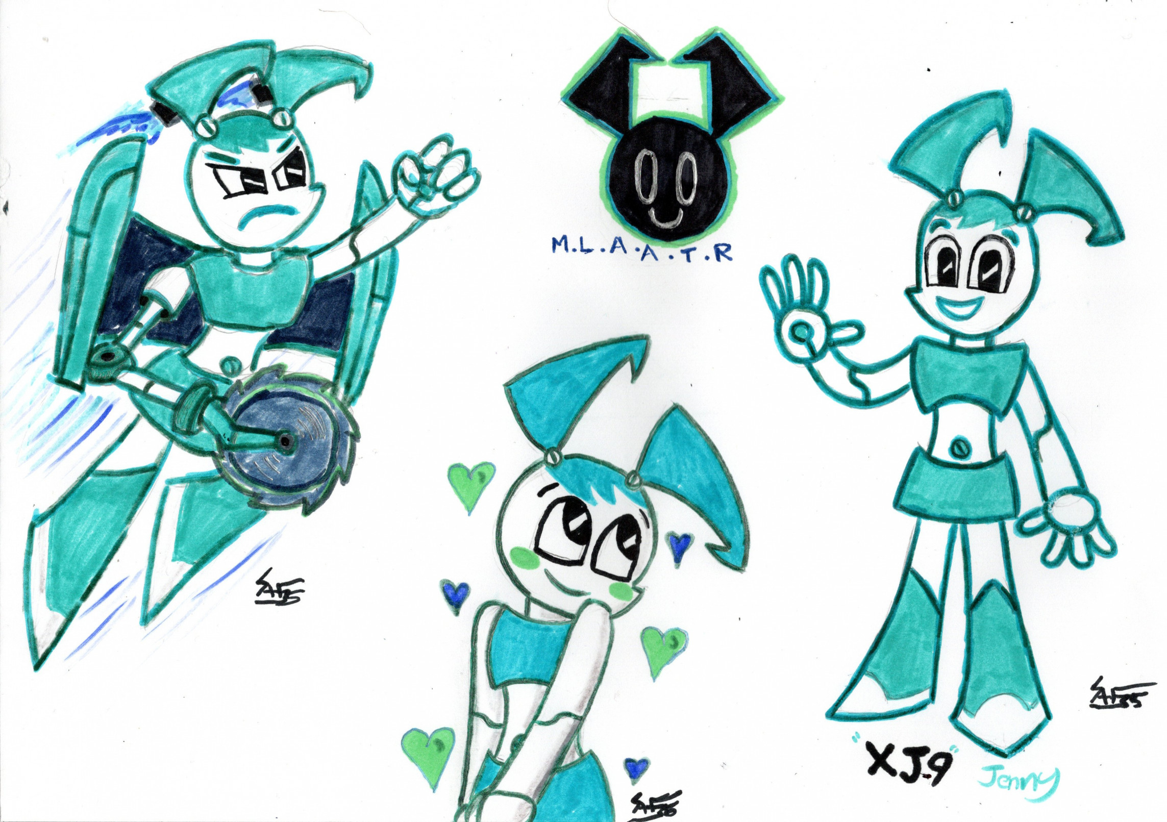 Fan Art - Jenny 'XJ-9' Wakeman - MLAATR by Spyaroundhere35 -- Fur