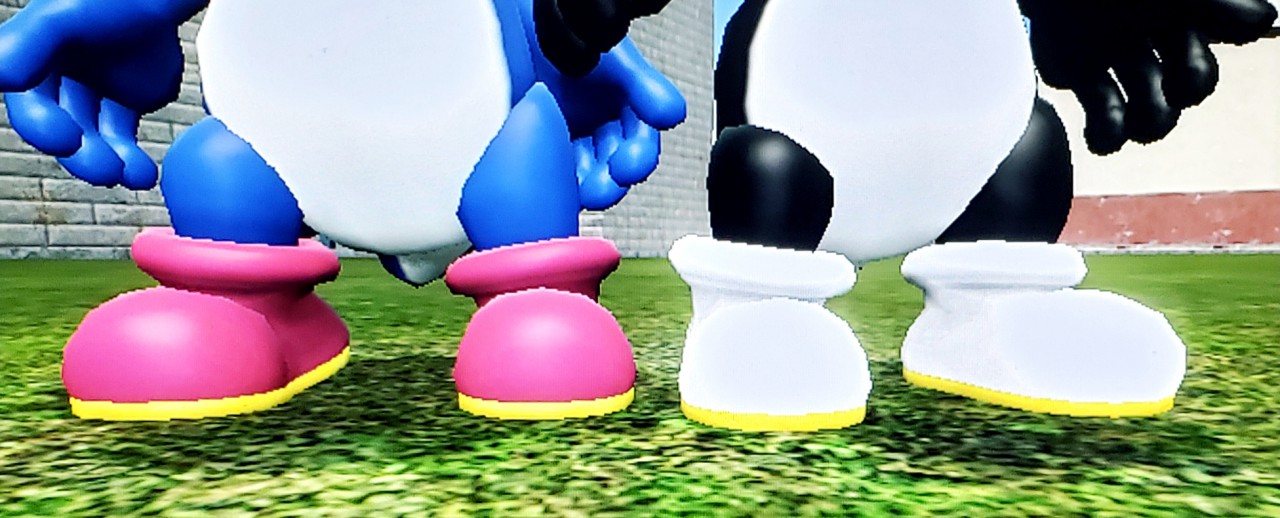 Blue and black yoshi shoes by Spyisdead -- Fur Affinity [dot] net