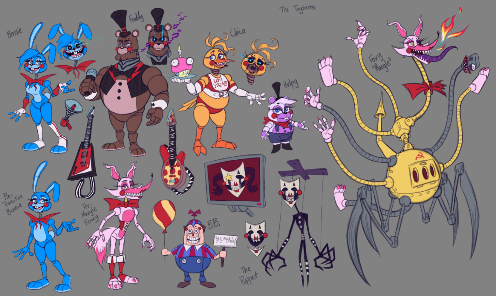 FNAF AU - The Toybots by SqrlyJack -- Fur Affinity [dot] net