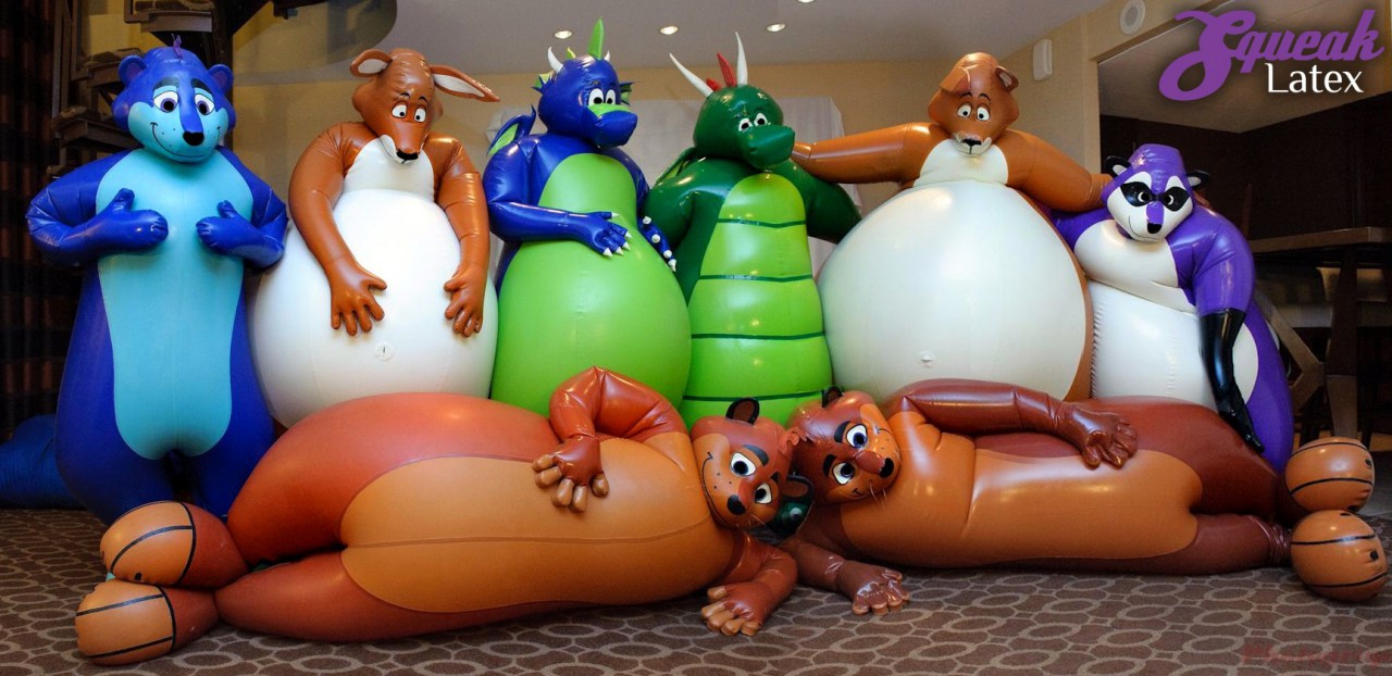 The Puffy Critters of Squeak Latex. 