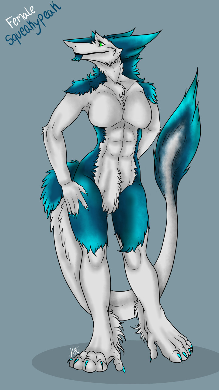 Sergal female Squeaky learn drawing without clothes by SqueakyPeak36 -- Fur  Affinity [dot] net