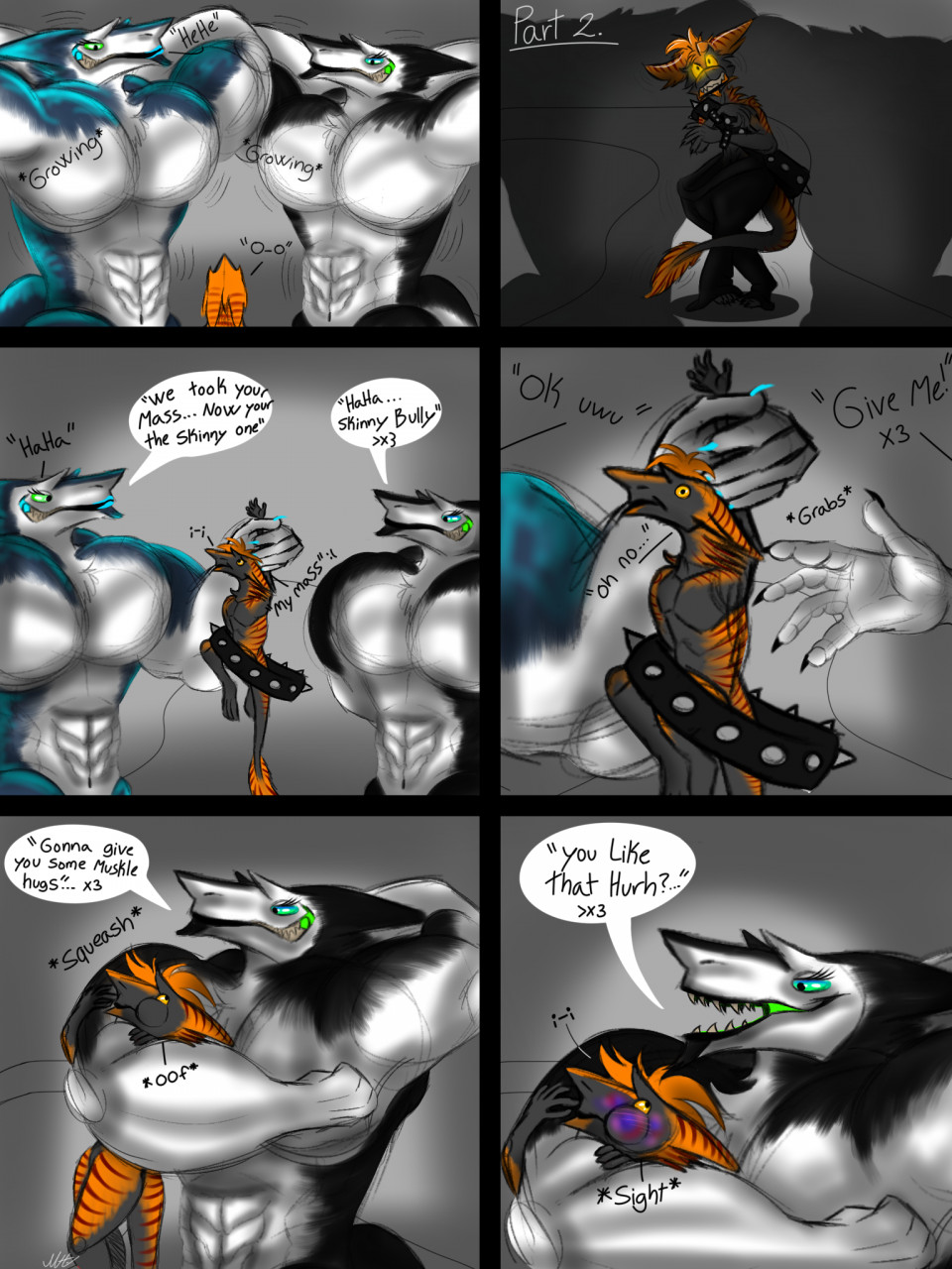 Muscle theft comic