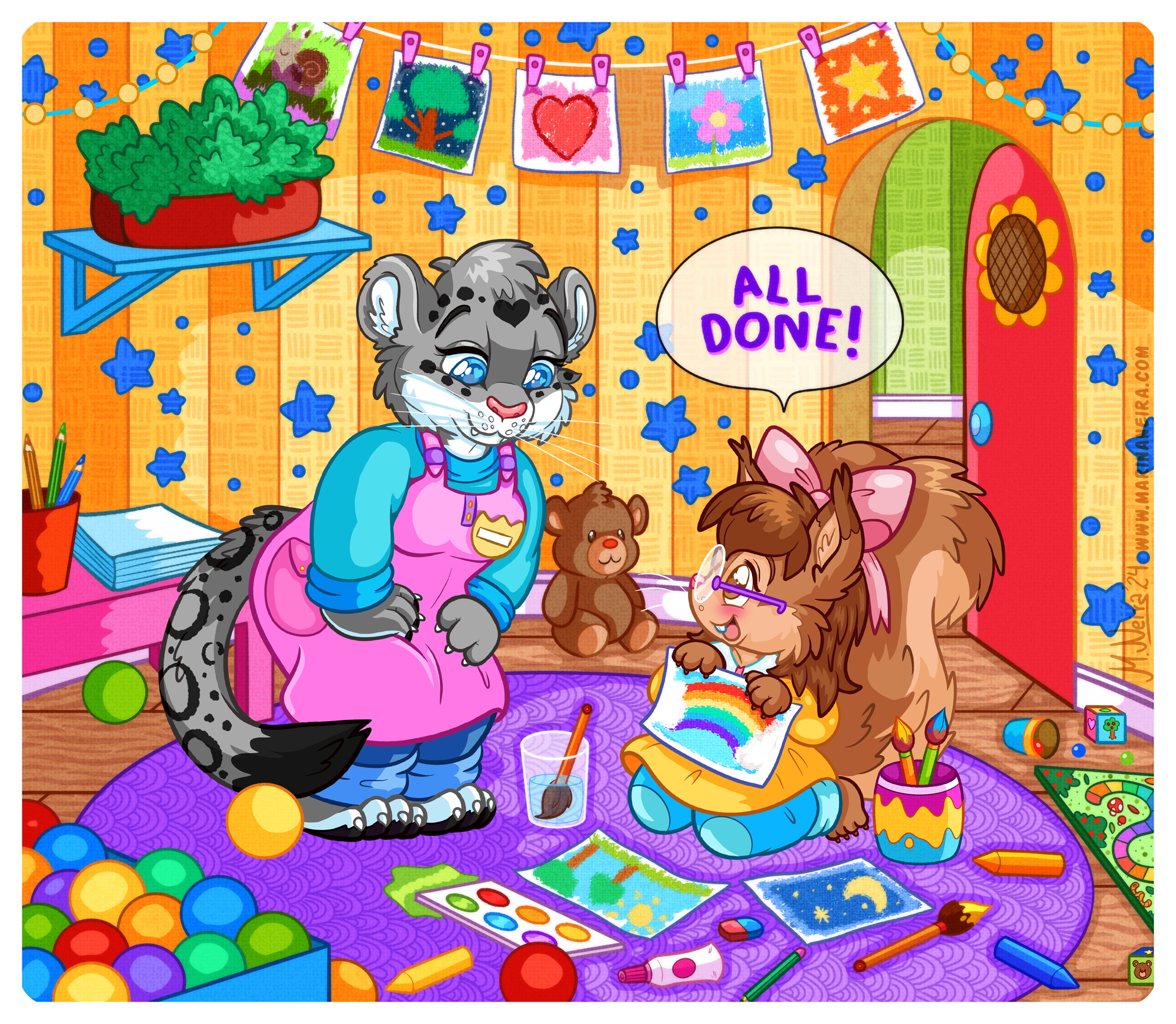 Miss Aurora's Art Class 🎨🌈🖍️🧸