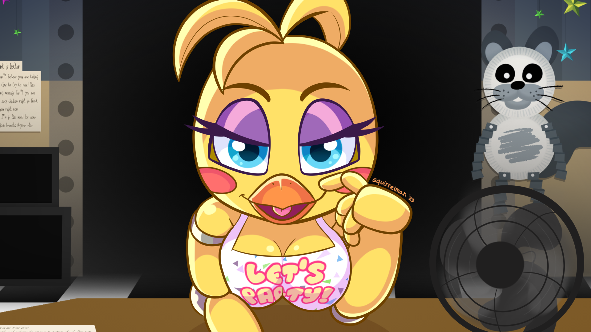 Lets Go Somewhere More... Private | Toy Chica (FNAF 2) by SquirrelMan --  Fur Affinity [dot] net