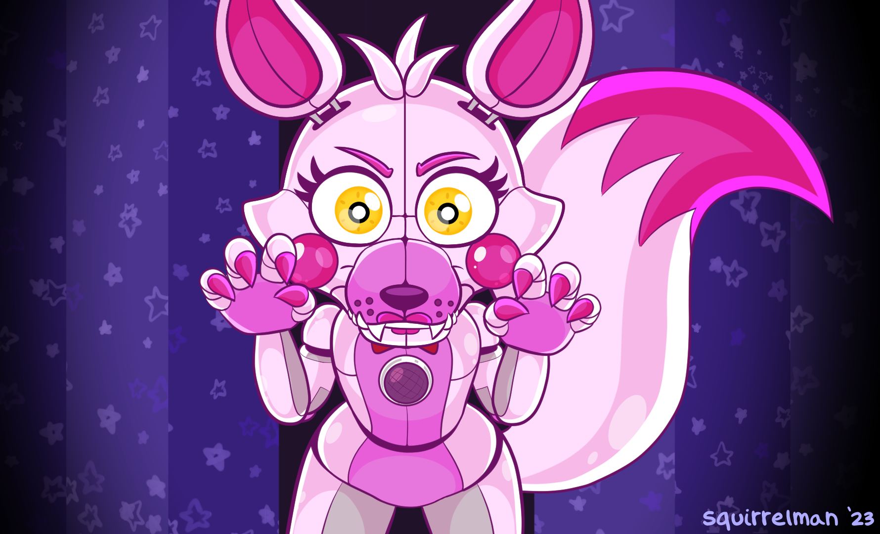 RAWR! - Funtime Foxy (FNAF Sister Location) by SquirrelMan -- Fur