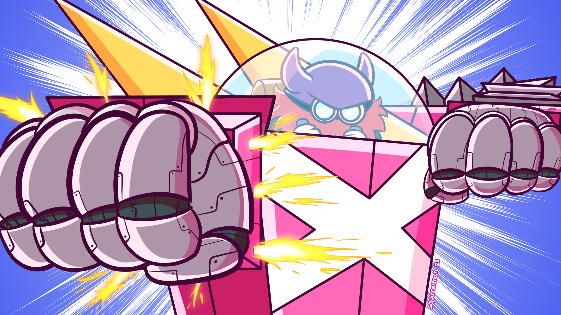 SUPER ANIME ROBOT FIGHT! | Magnus Von Grapple | Paper Mario by SquirrelMan  -- Fur Affinity [dot] net