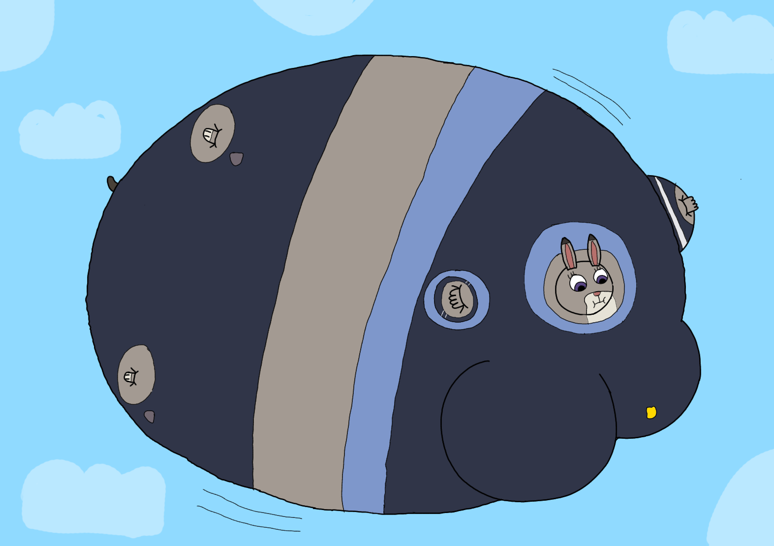 Judy Hopps Blimp by Squirrltaillz -- Fur Affinity [dot] net