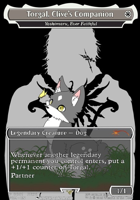 MTG トルガル Clive's Companion FOIL torgal Torgal, A Fine Hound (#345) (Borderless) | FINAL FANTASY