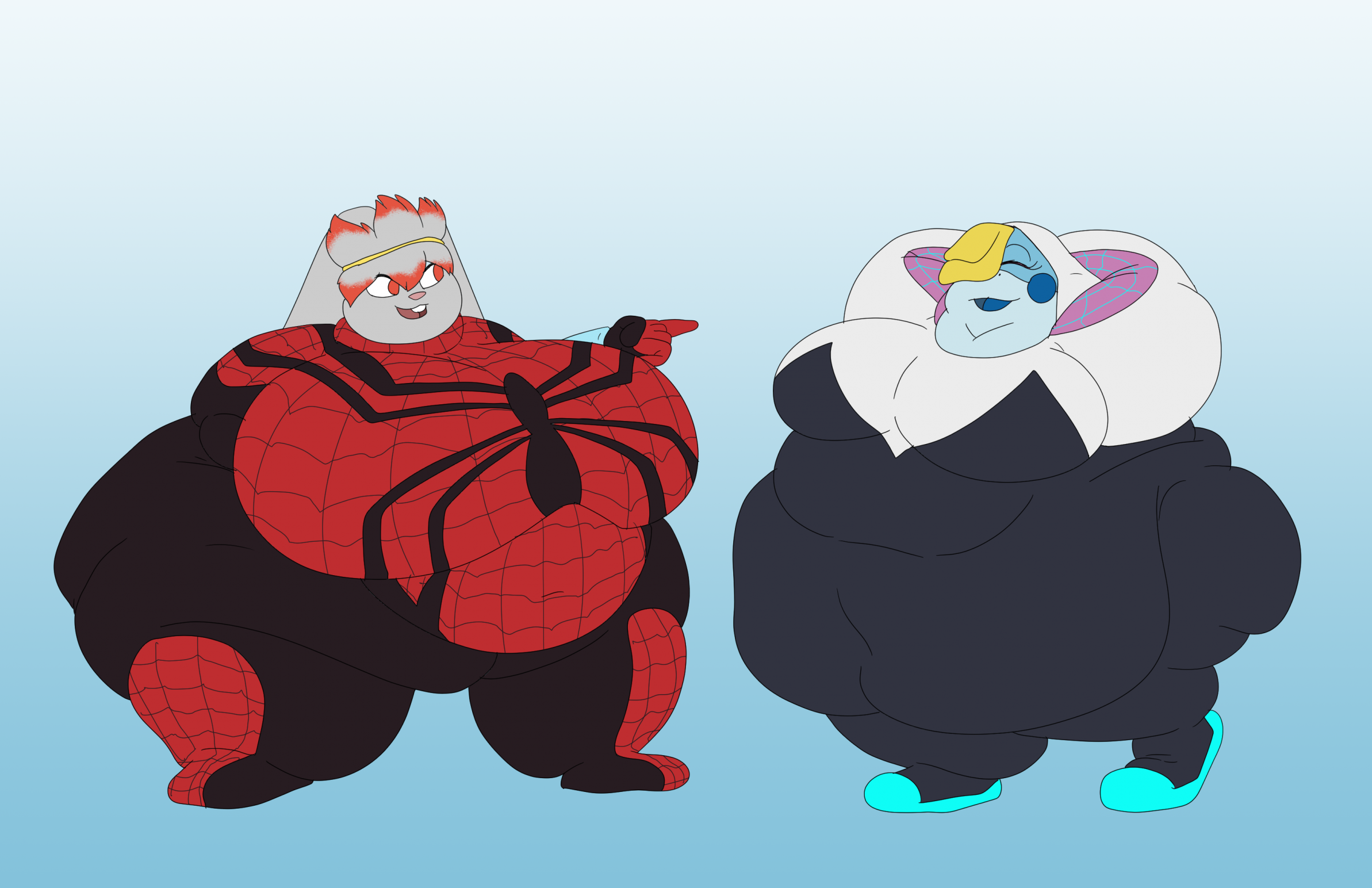 Shapely Spider Gals by StandUserAlex -- Fur Affinity [dot] net