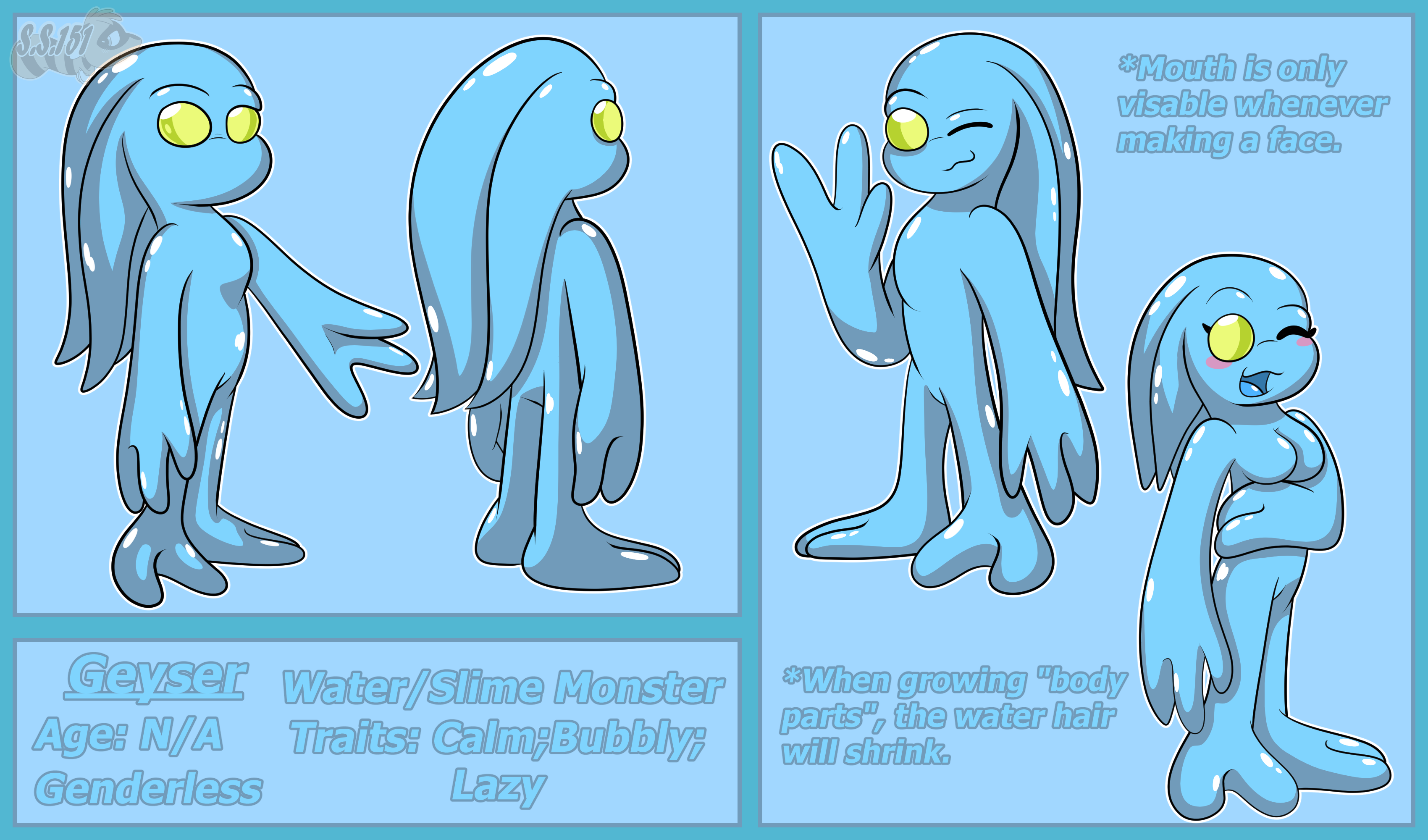 Geyser (Water Monster) Ref by StarAny156 &ndash; Fur Affinity [dot] net