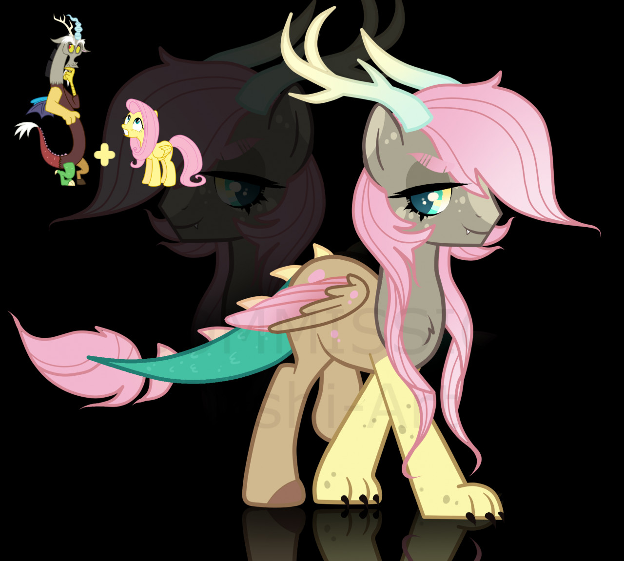 GRID RESULT A4 - Fluttershy x Discord Next Gen by stardustPony -- Fur  Affinity [dot] net