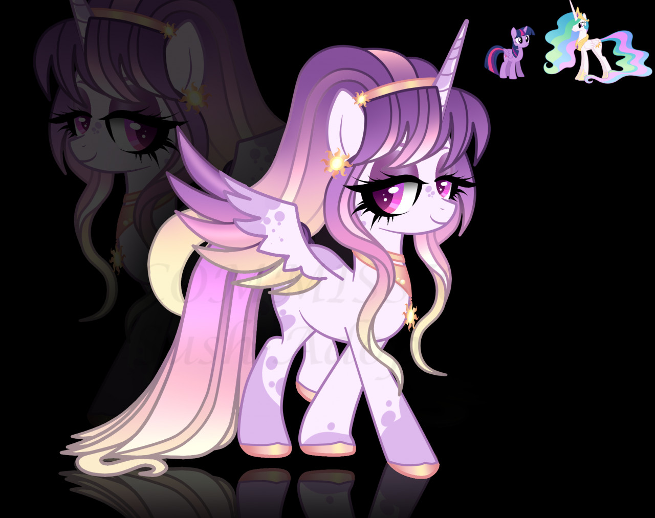 GRID RESULT A1 - CELESTIA X TWILIGHT by stardustPony -- Fur Affinity [dot]  net