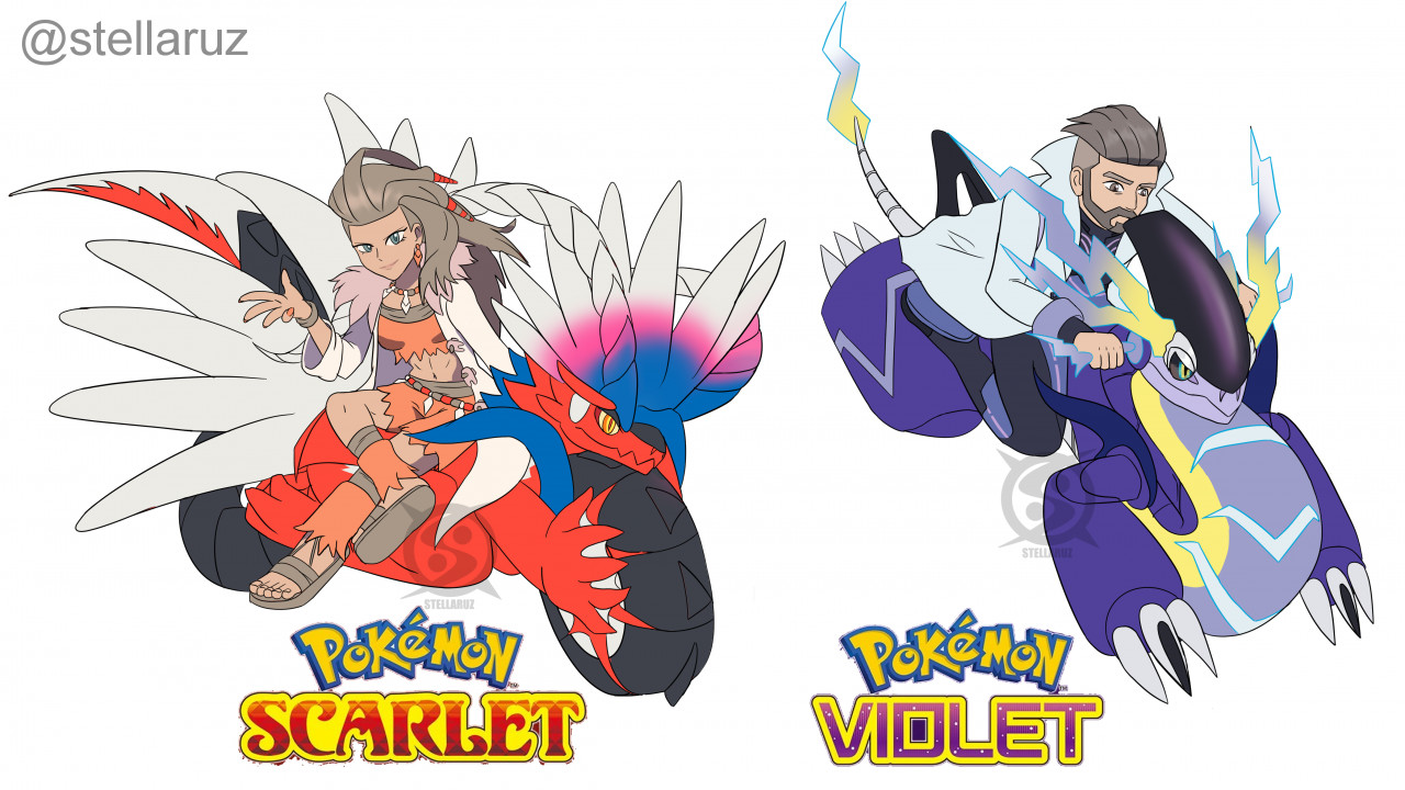 Pokemon Scarlet and Violet Fan Designs Their Own Shiny Versions of Koraidon  and Miraidon