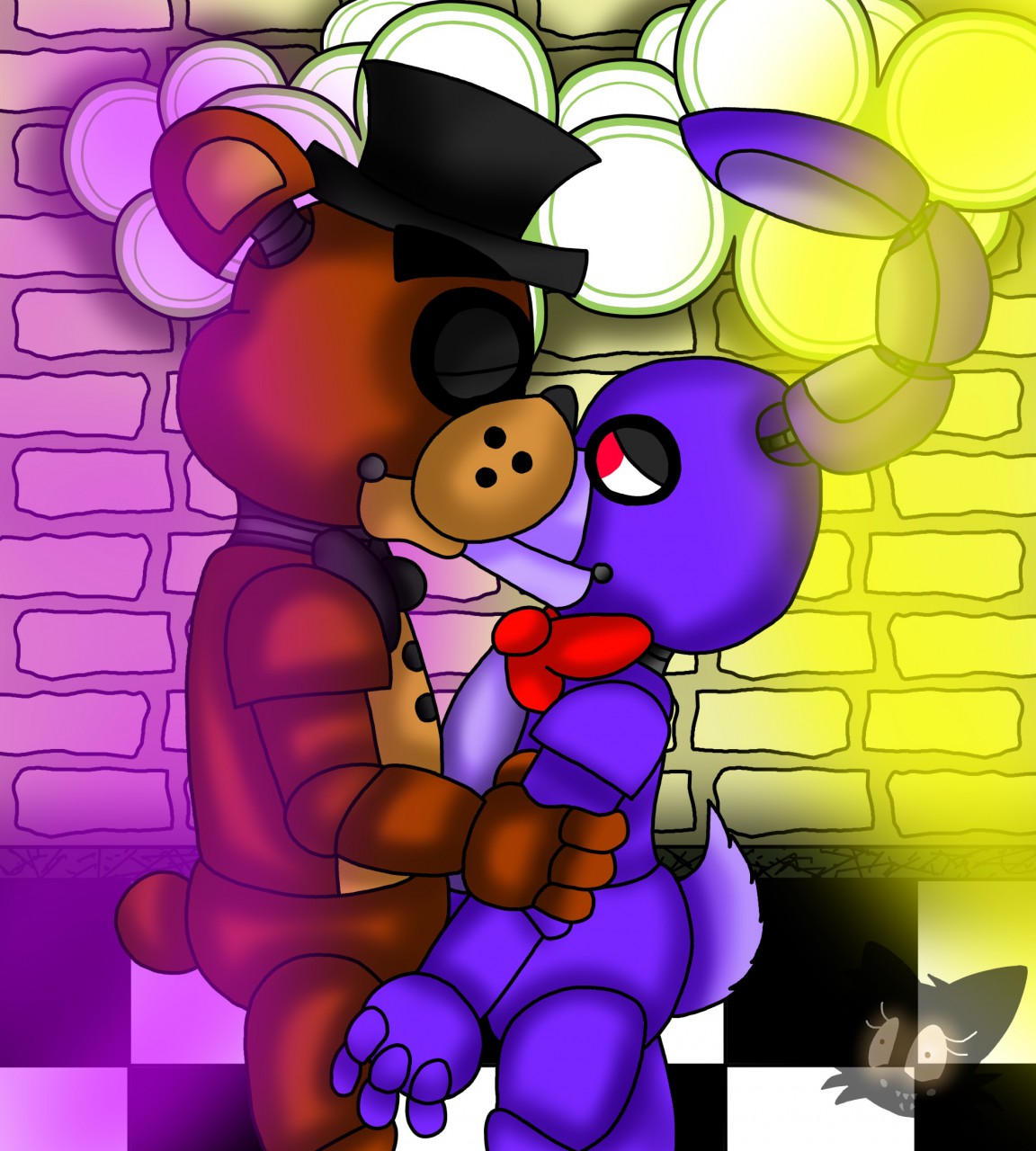 Freddy x Bonnie by StephFox -- Fur Affinity [dot] net