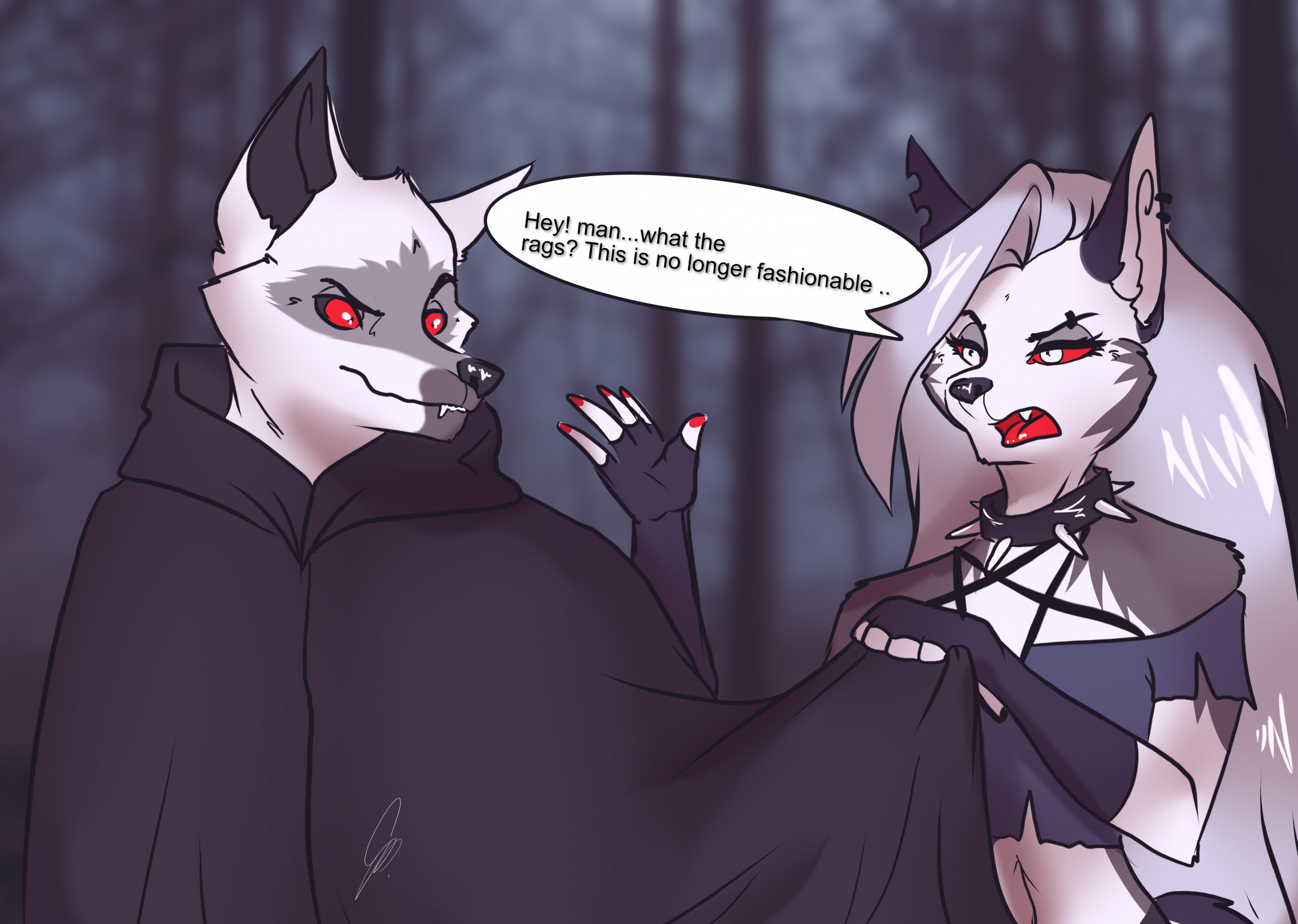 Loona and Wolf by Stervyak -- Fur Affinity [dot] net