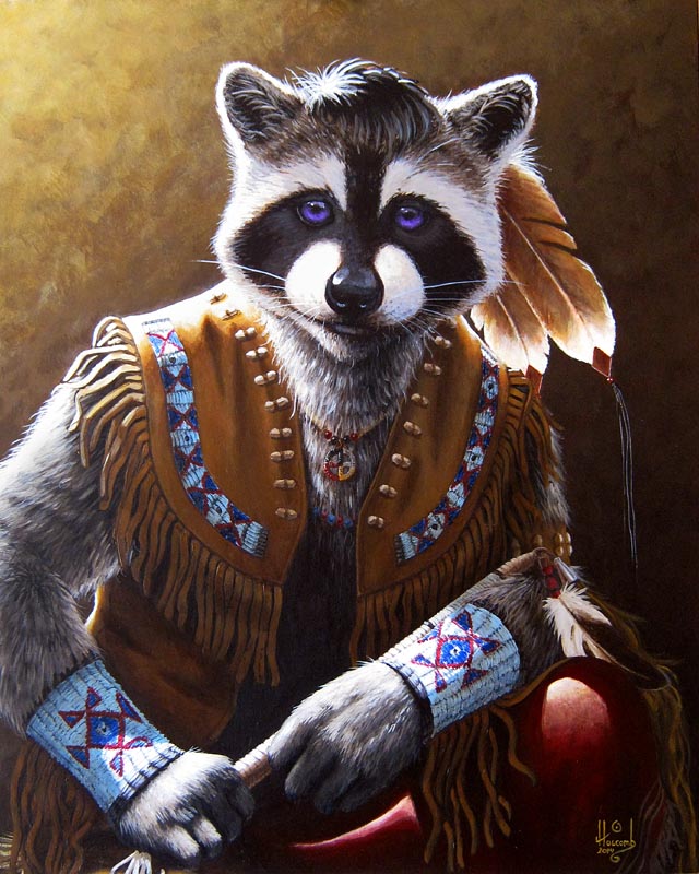 anthropomorphic raccoon