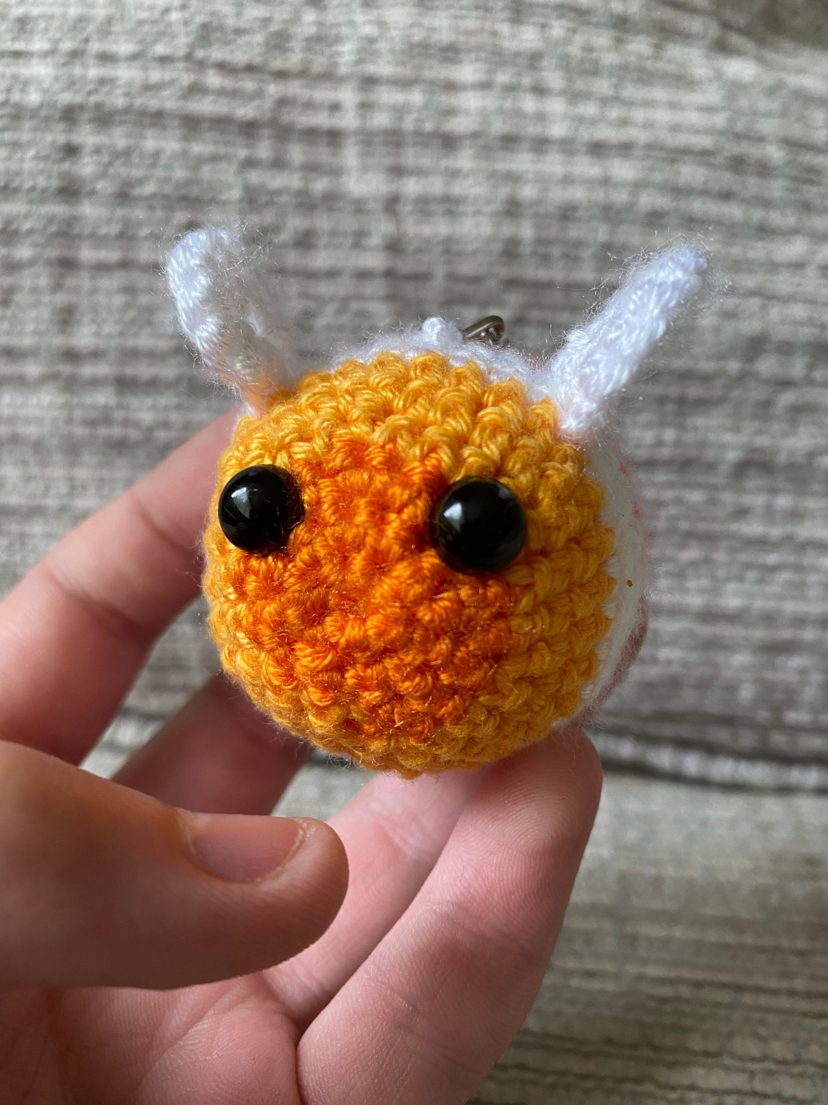 Handmade Crochet Bee/ Keychain/Crochet Bee/ Stuffed Animal Bee