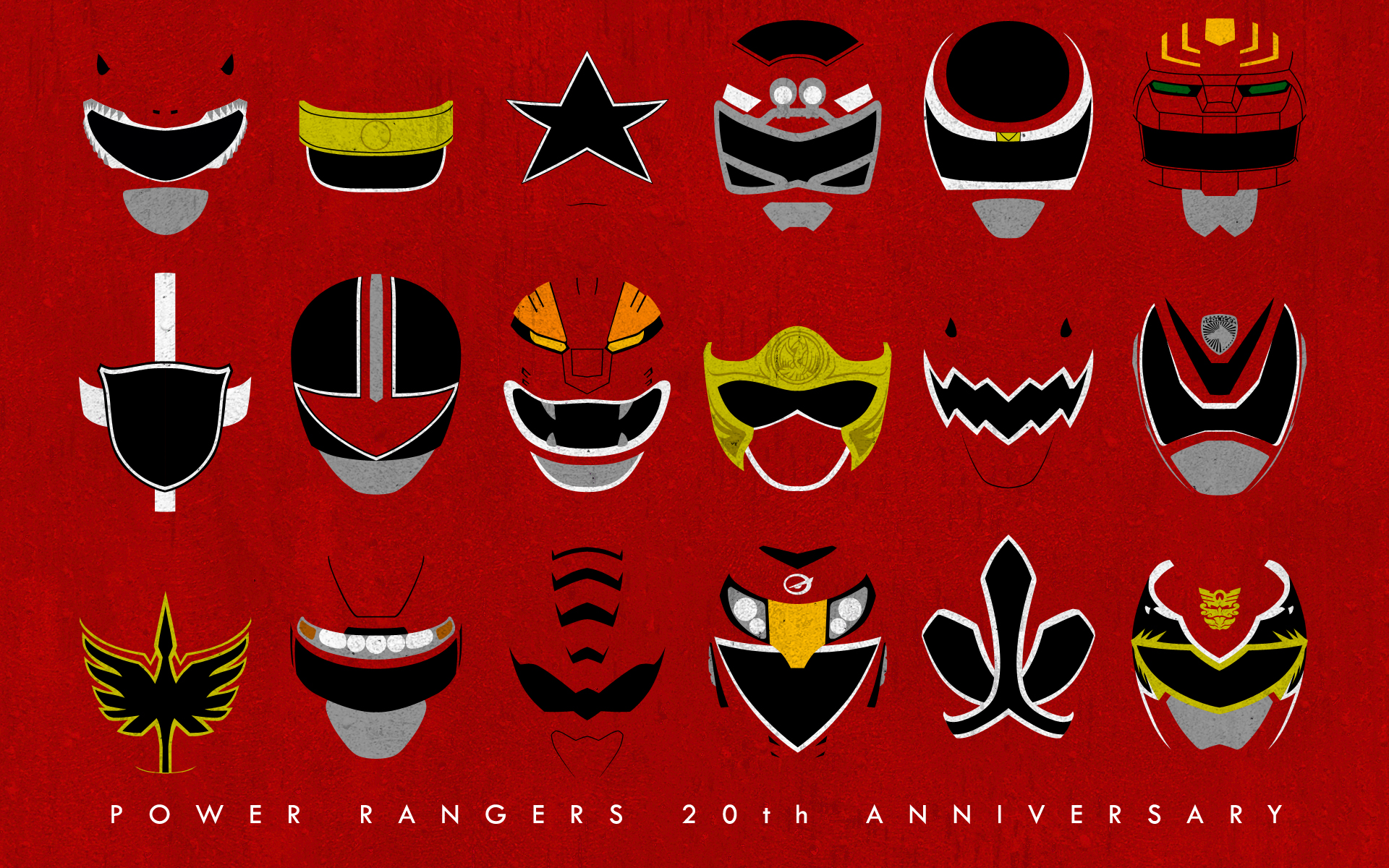 Red power rangers Wallpaper Download