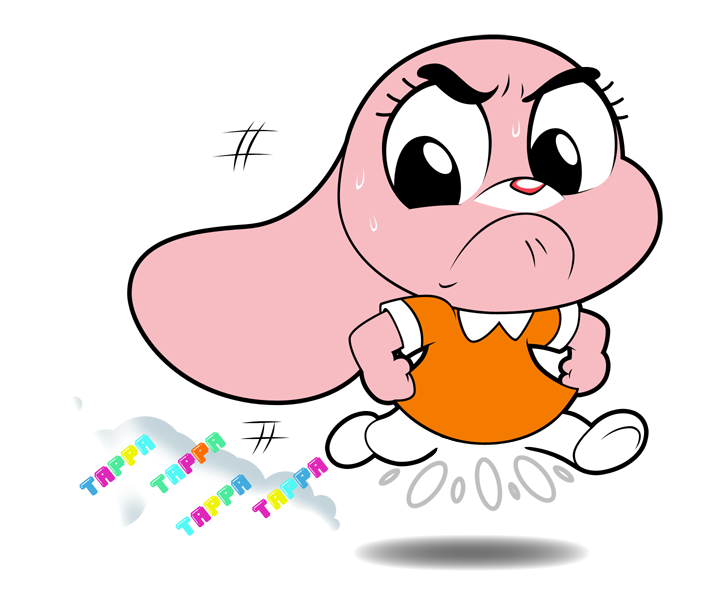 Check out this transparent Gumball running PNG image