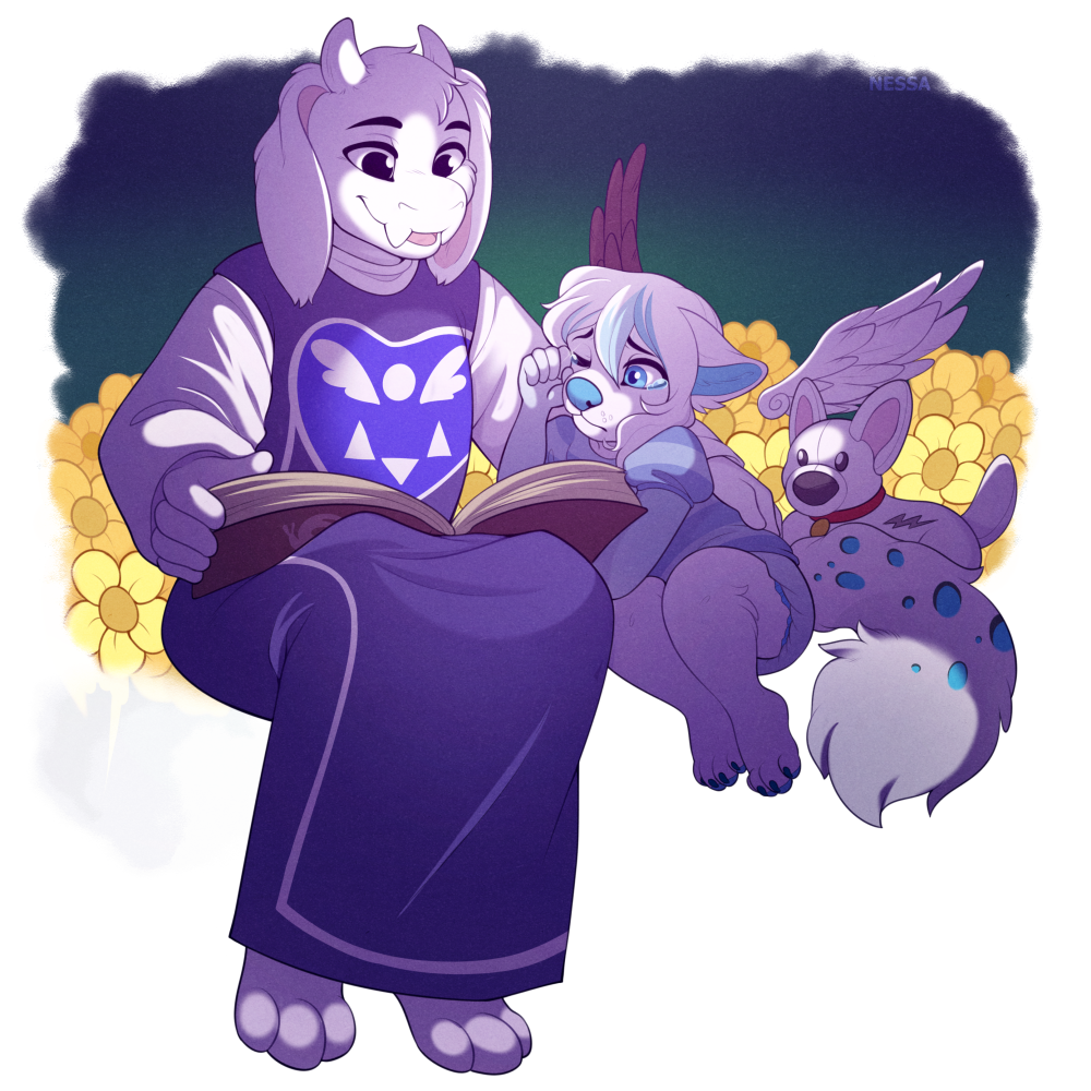 Comfort from Toriel - Commission by StrawberryNeko -- Fur Affinity [dot] net