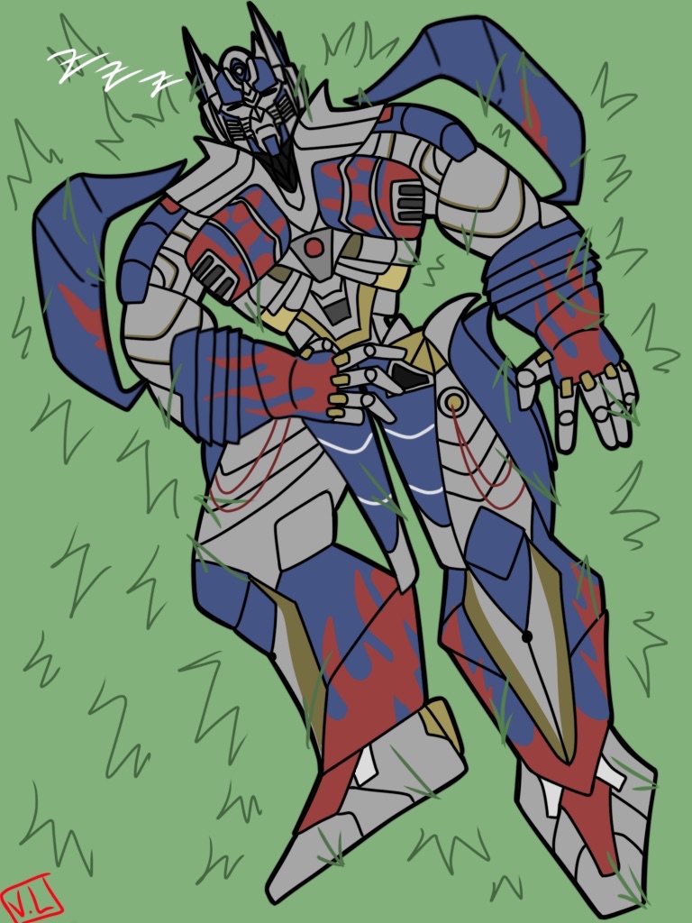 AOE Optimus Prime napping by Strix_Hoot -- Fur Affinity [dot] net