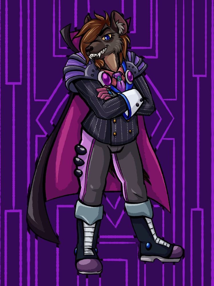 Sir JC the Hyena --COMMISSION by Struggle-Bus -- Fur Affinity [dot] net